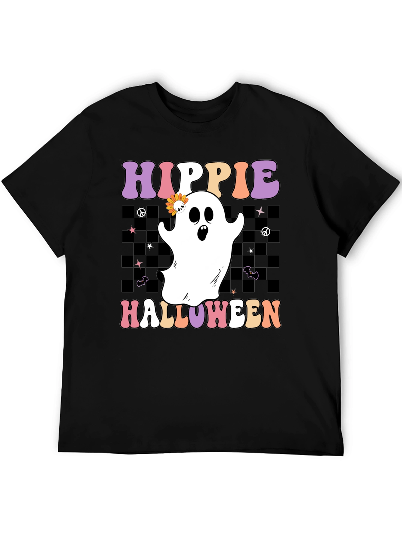 Hippie Halloween Ghost T-Shirt