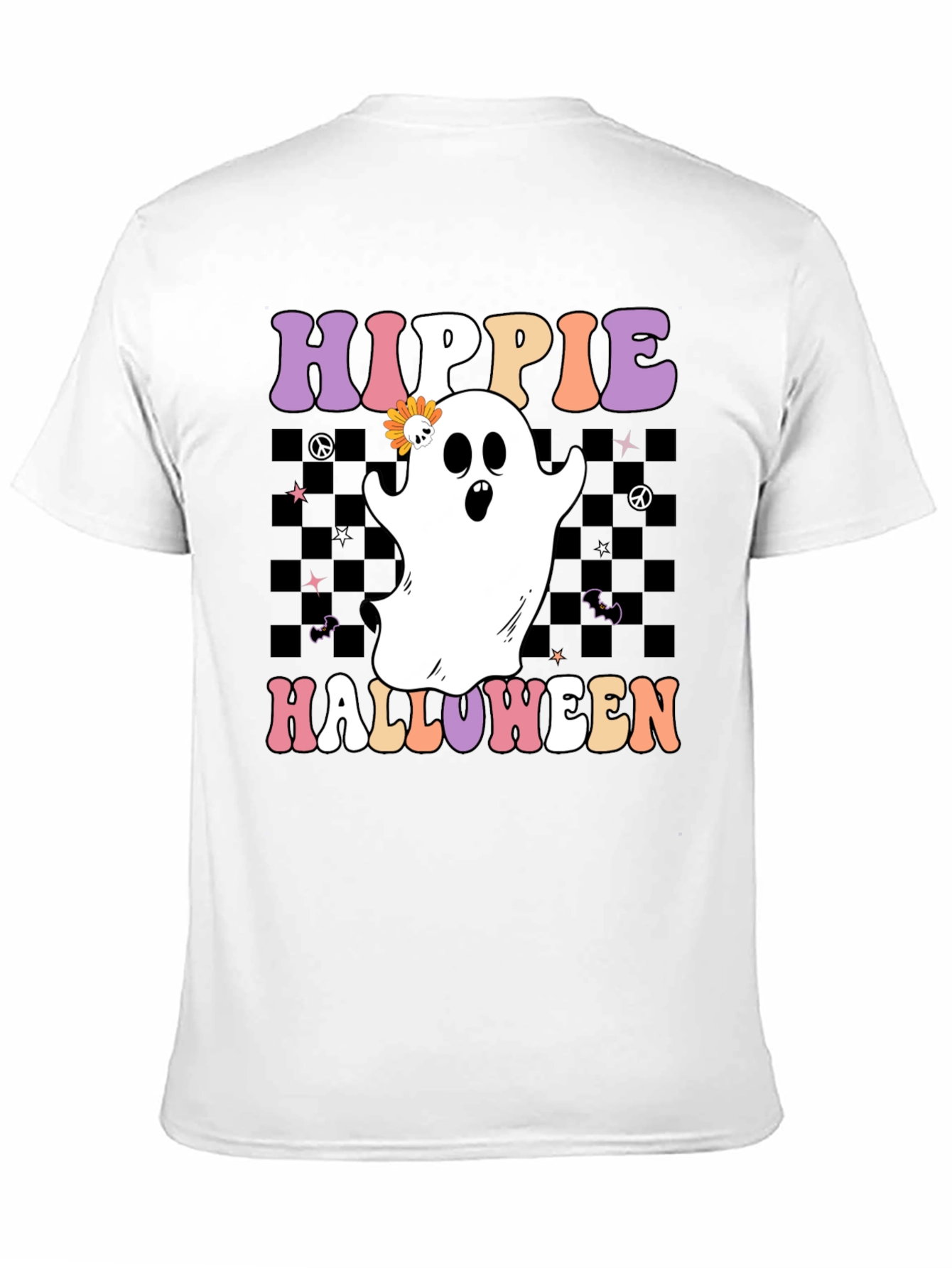 Hippie Halloween Ghost T-Shirt