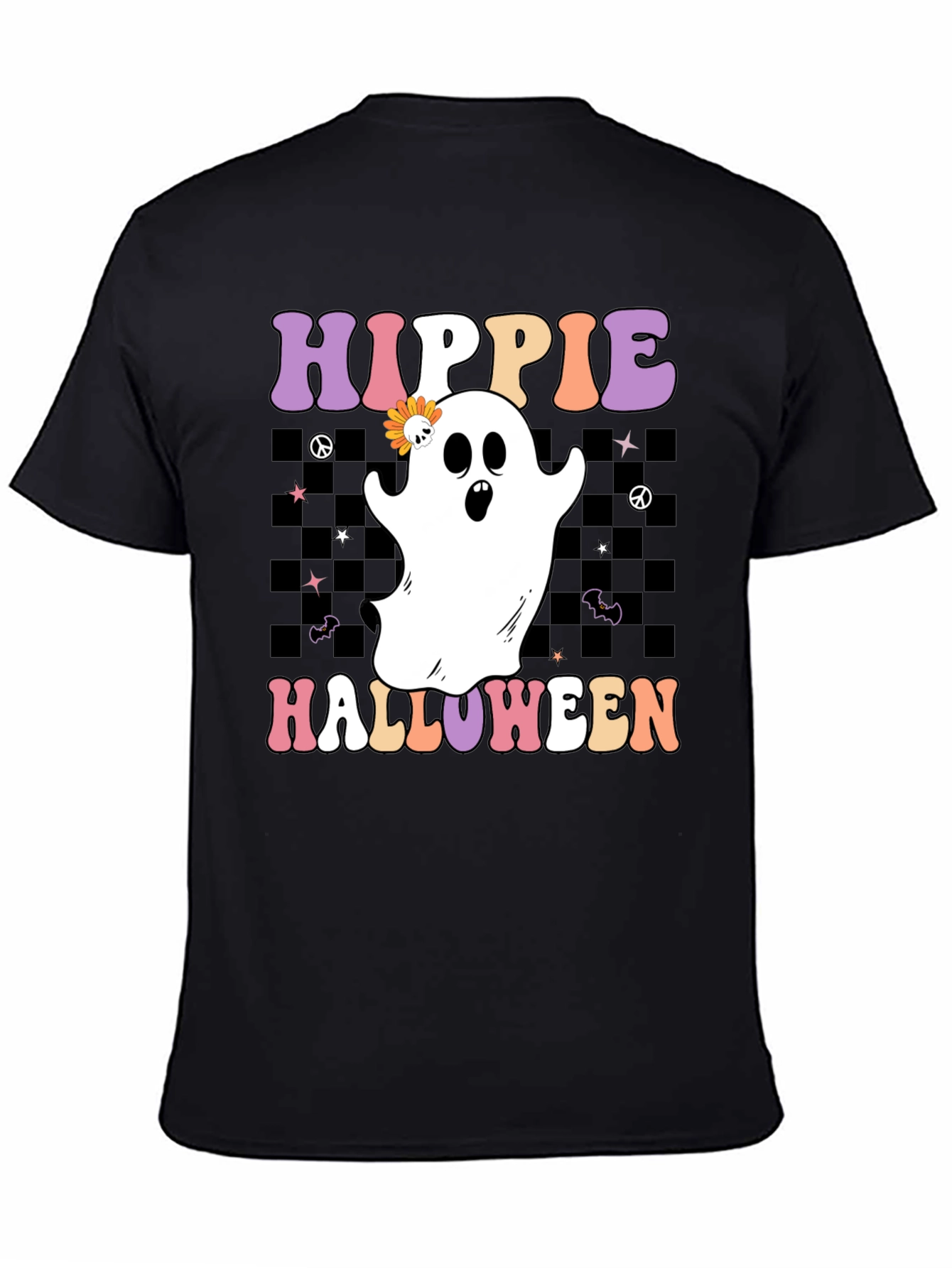 Hippie Halloween Ghost T-Shirt