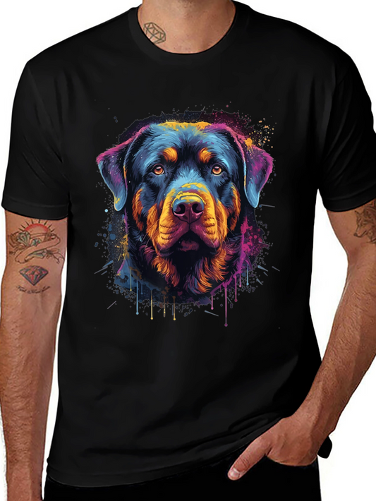 Rottweiler Dog T-Shirt - Colorful Pet Lover Tee
