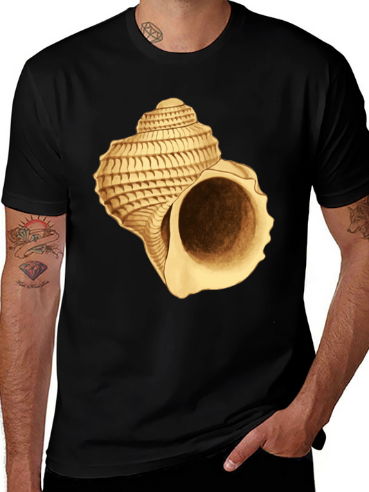 Seashell Graphic Black T-Shirt