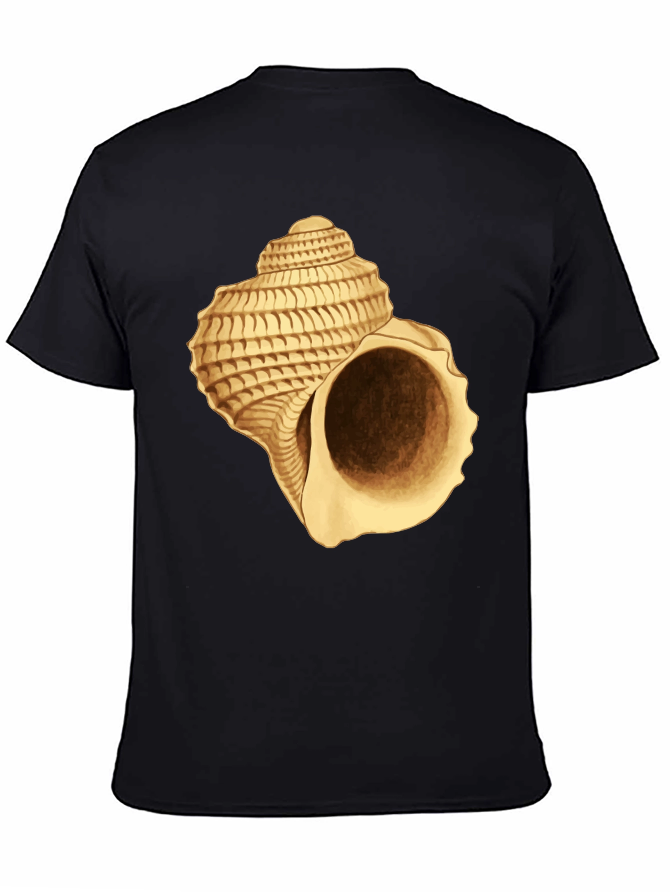 Seashell Graphic Black T-Shirt
