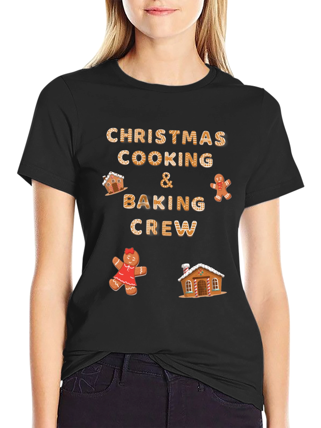 Christmas Cooking and Baking Crew T-Shirt