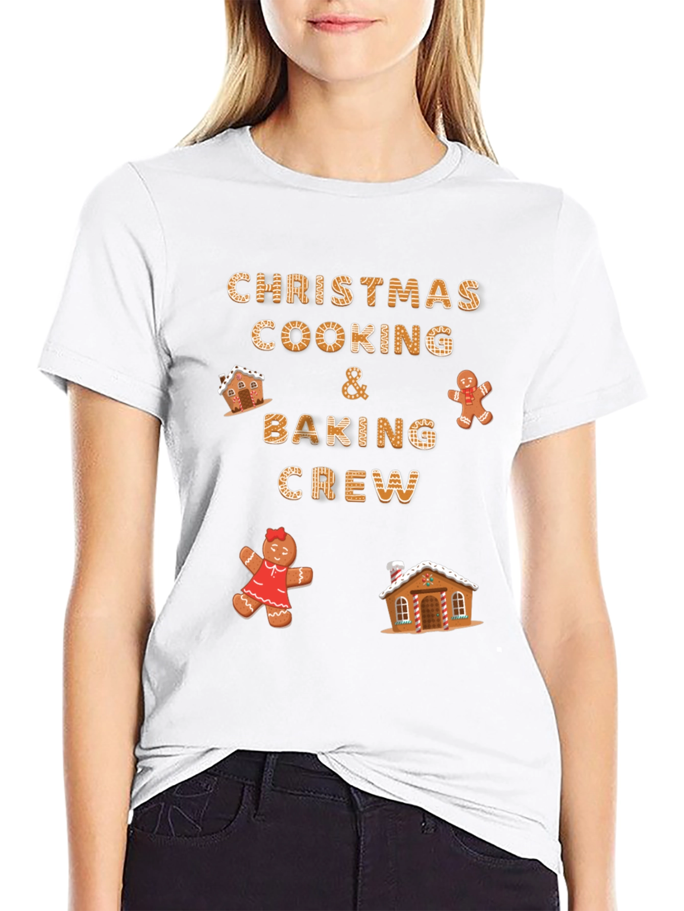 Christmas Cooking and Baking Crew T-Shirt