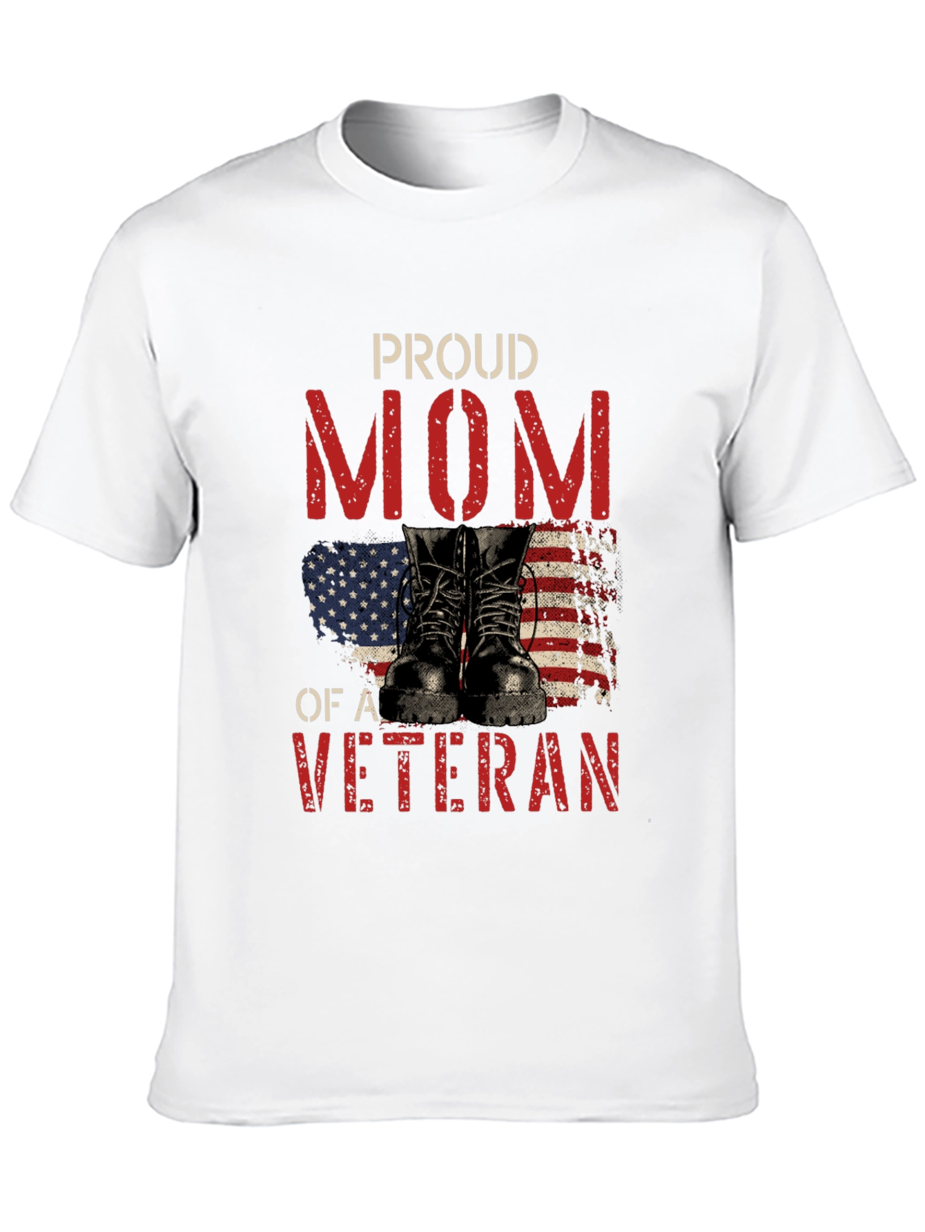 Proud Mom of a Veteran Graphic T-Shirt