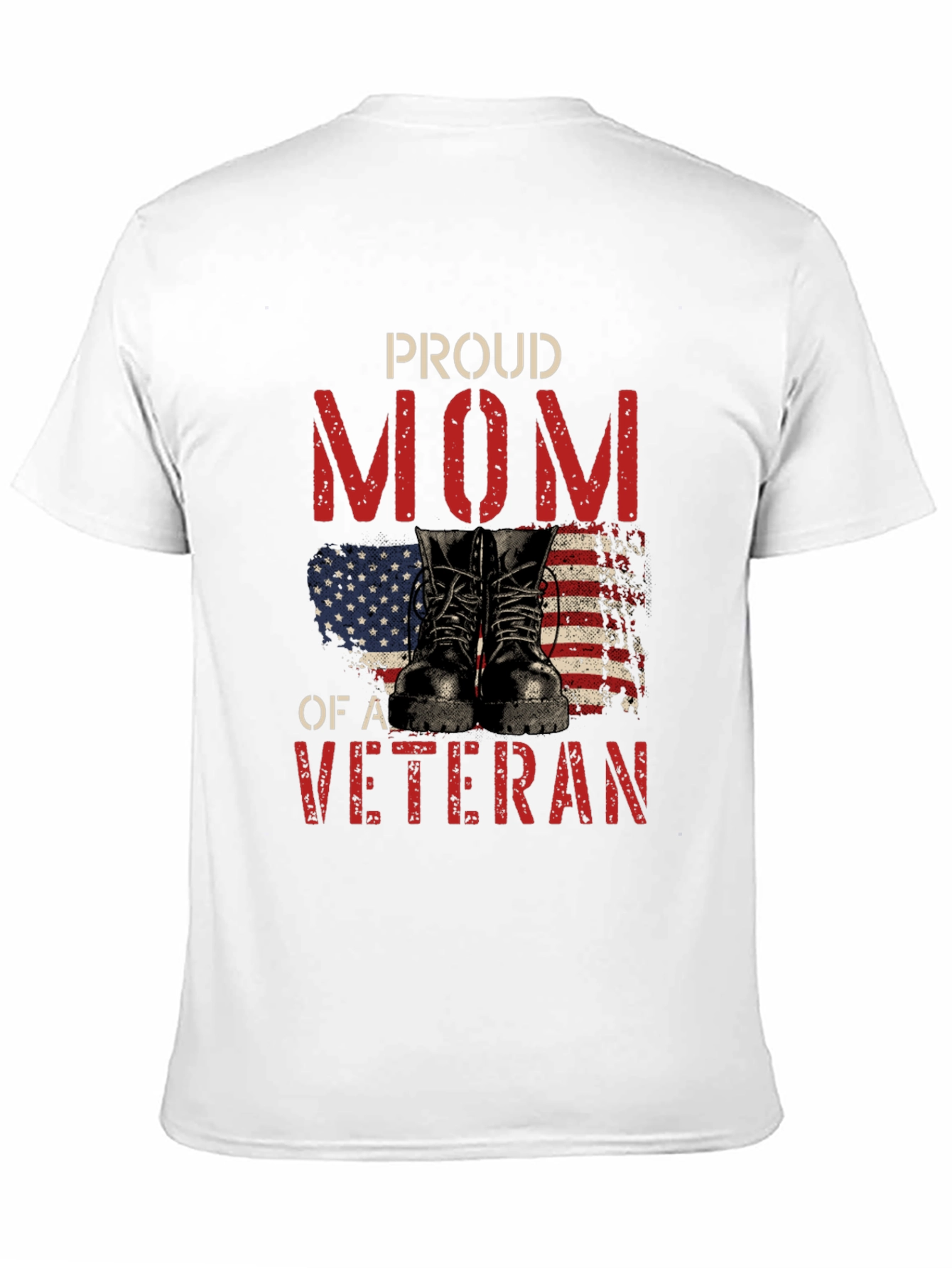 Proud Mom of a Veteran Graphic T-Shirt