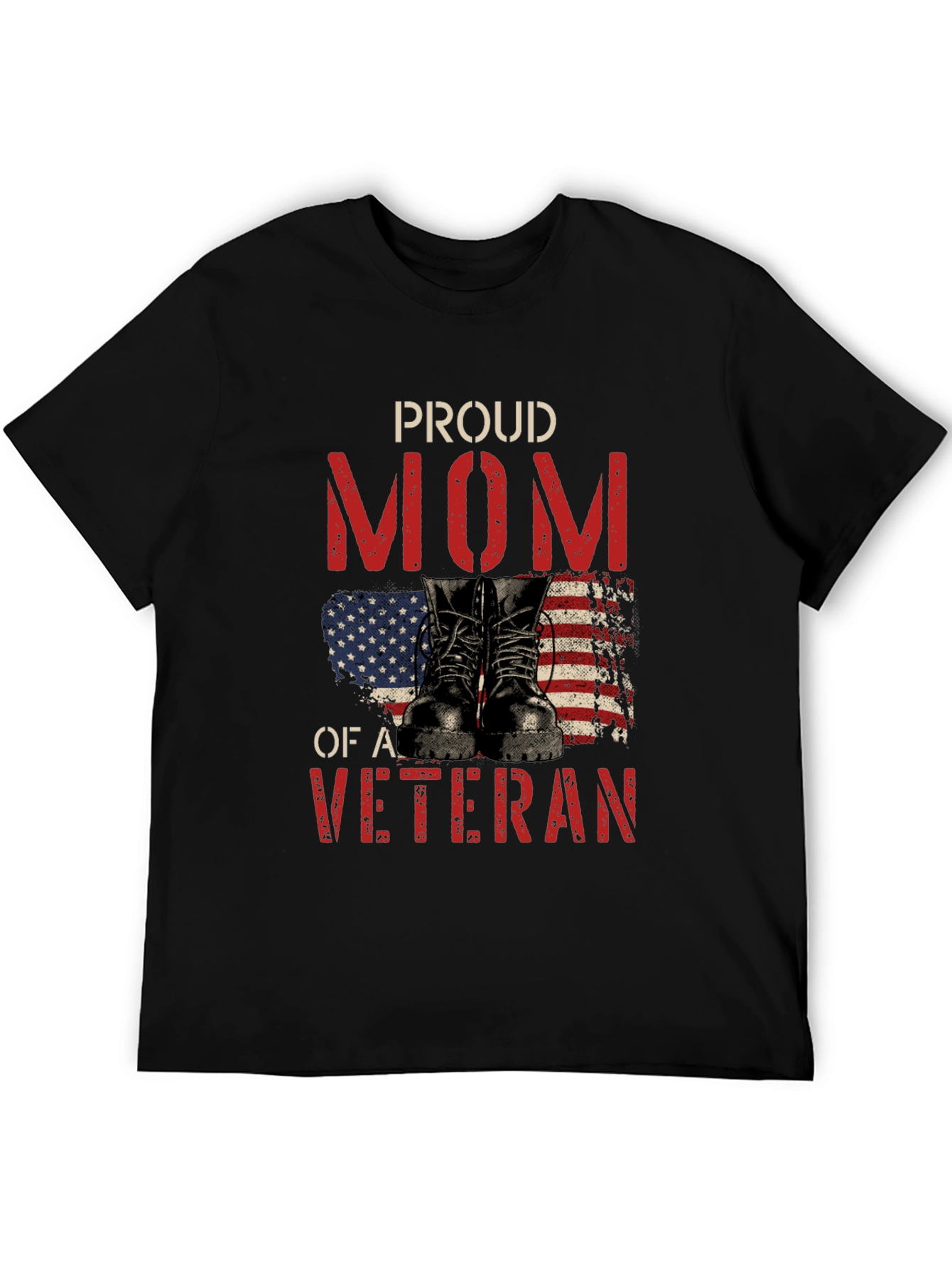 Proud Mom of a Veteran Graphic T-Shirt