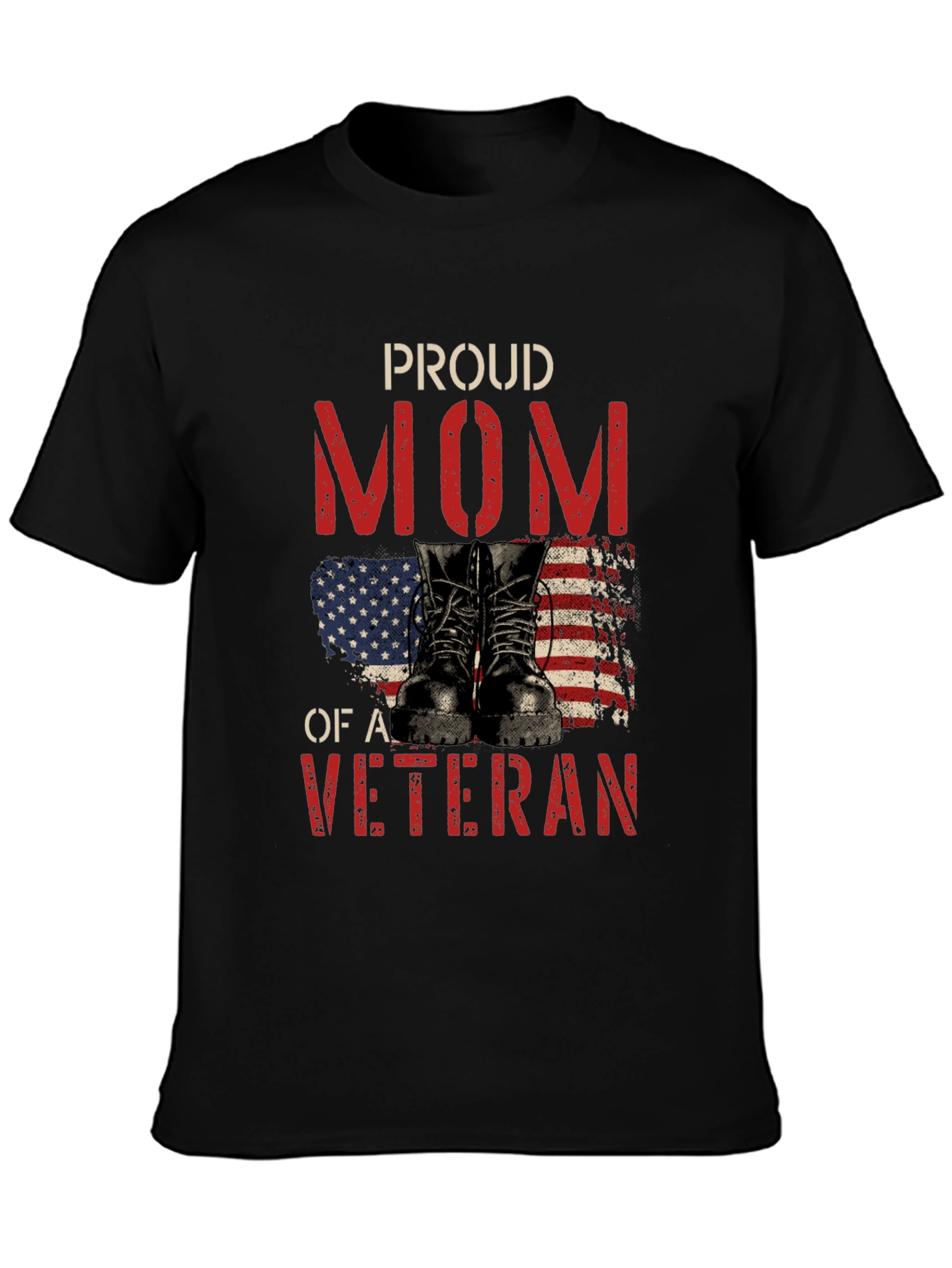 Proud Mom of a Veteran Graphic T-Shirt
