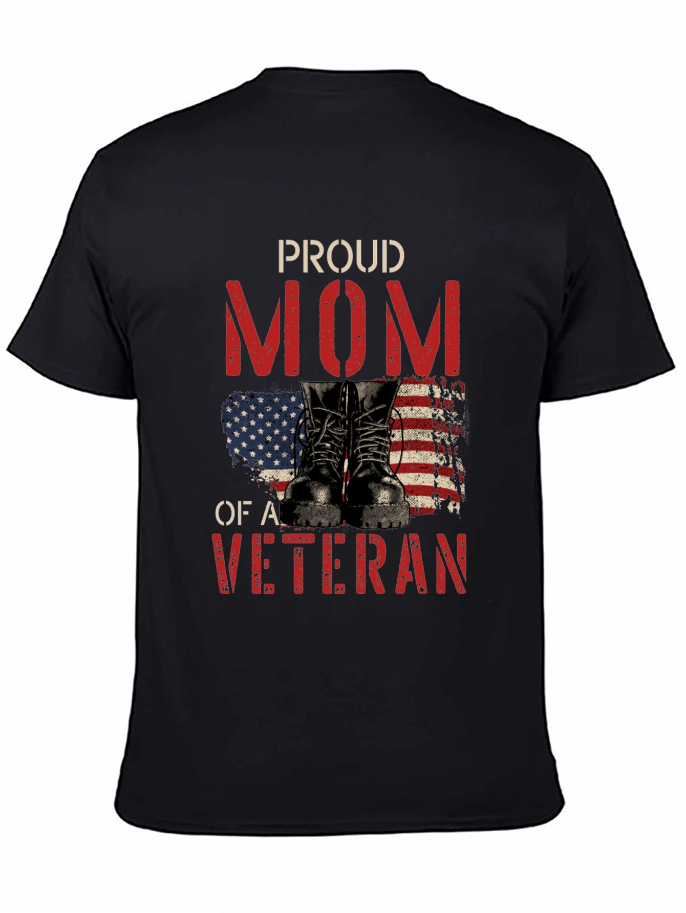 Proud Mom of a Veteran Graphic T-Shirt