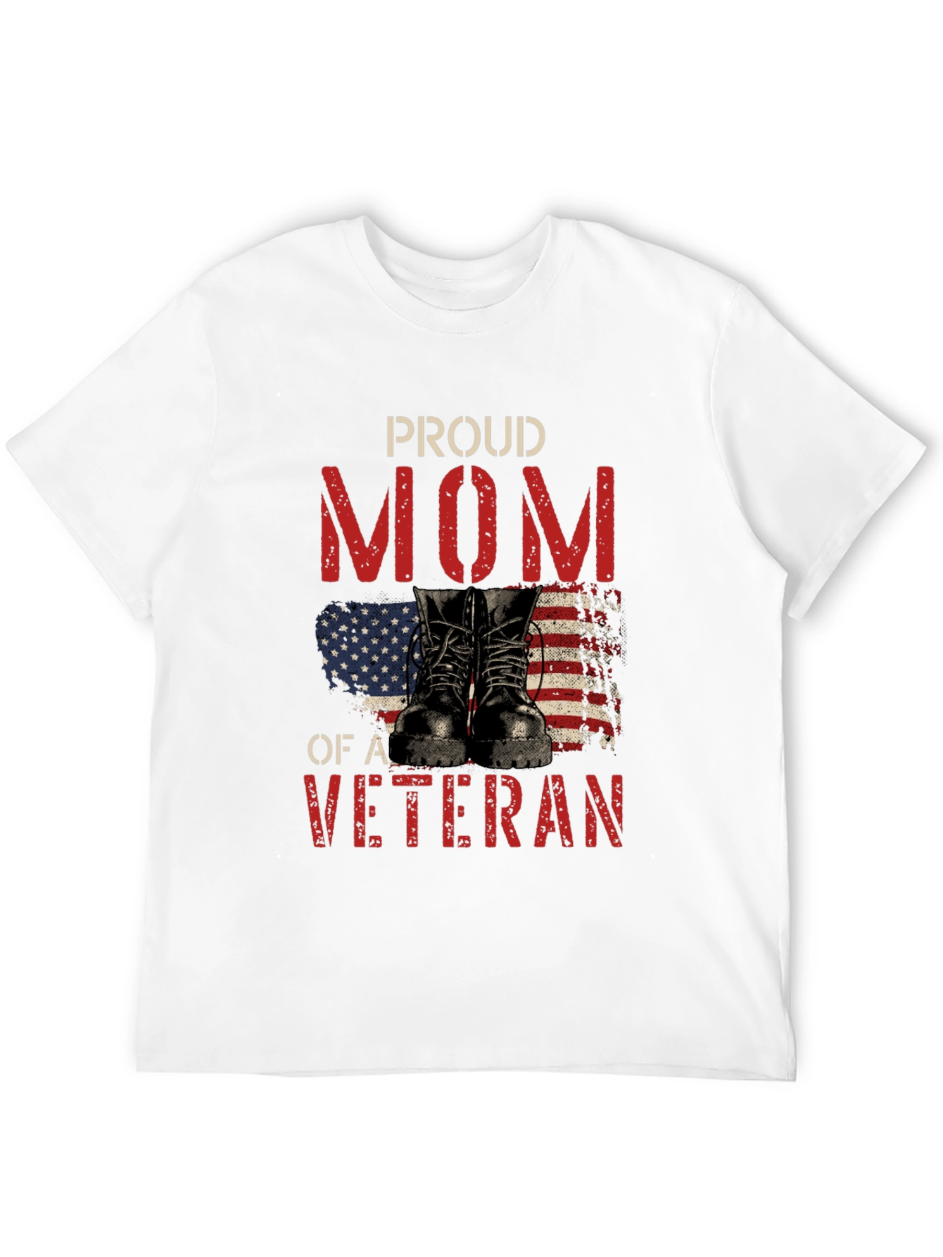 Proud Mom of a Veteran Graphic T-Shirt
