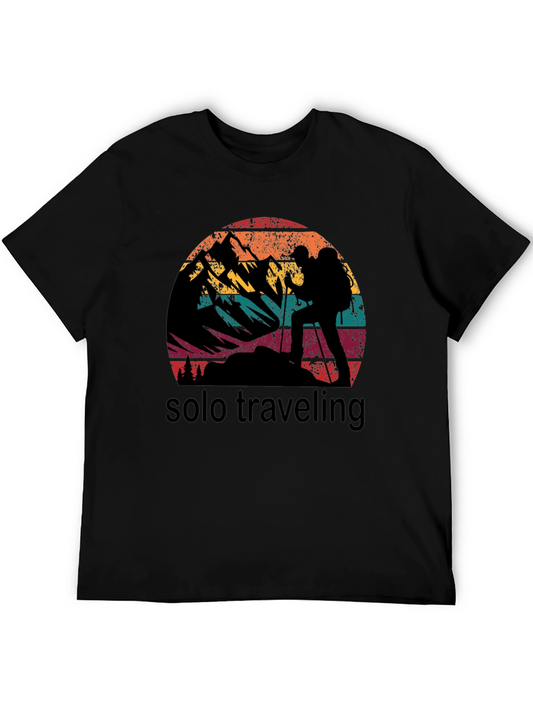 Solo Traveling Vintage Style Graphic T-Shirt