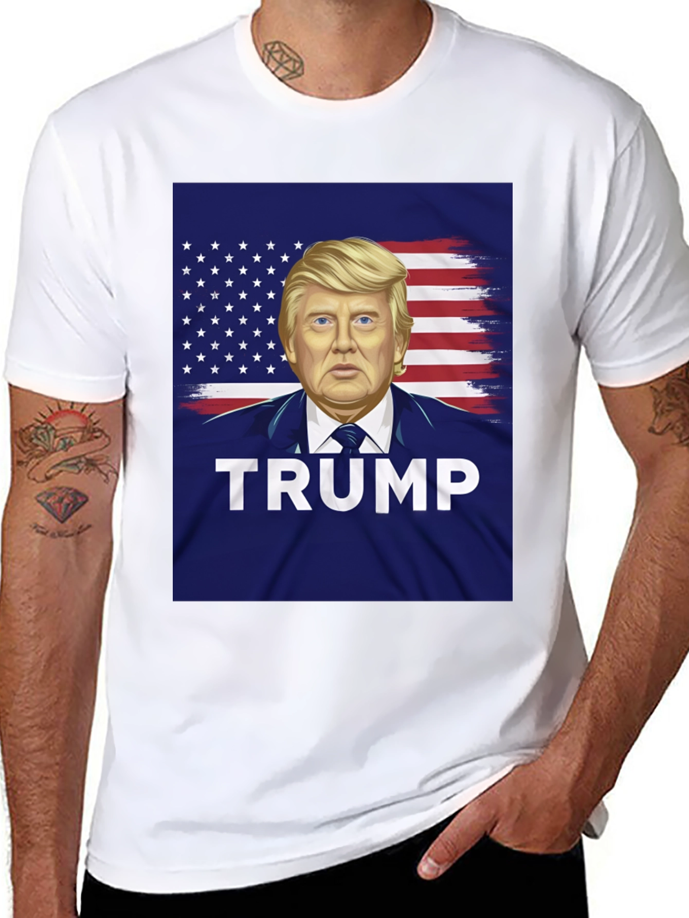 Trump American Flag T-Shirt
