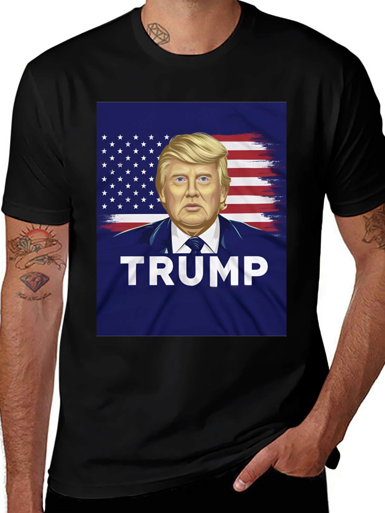 Trump American Flag T-Shirt