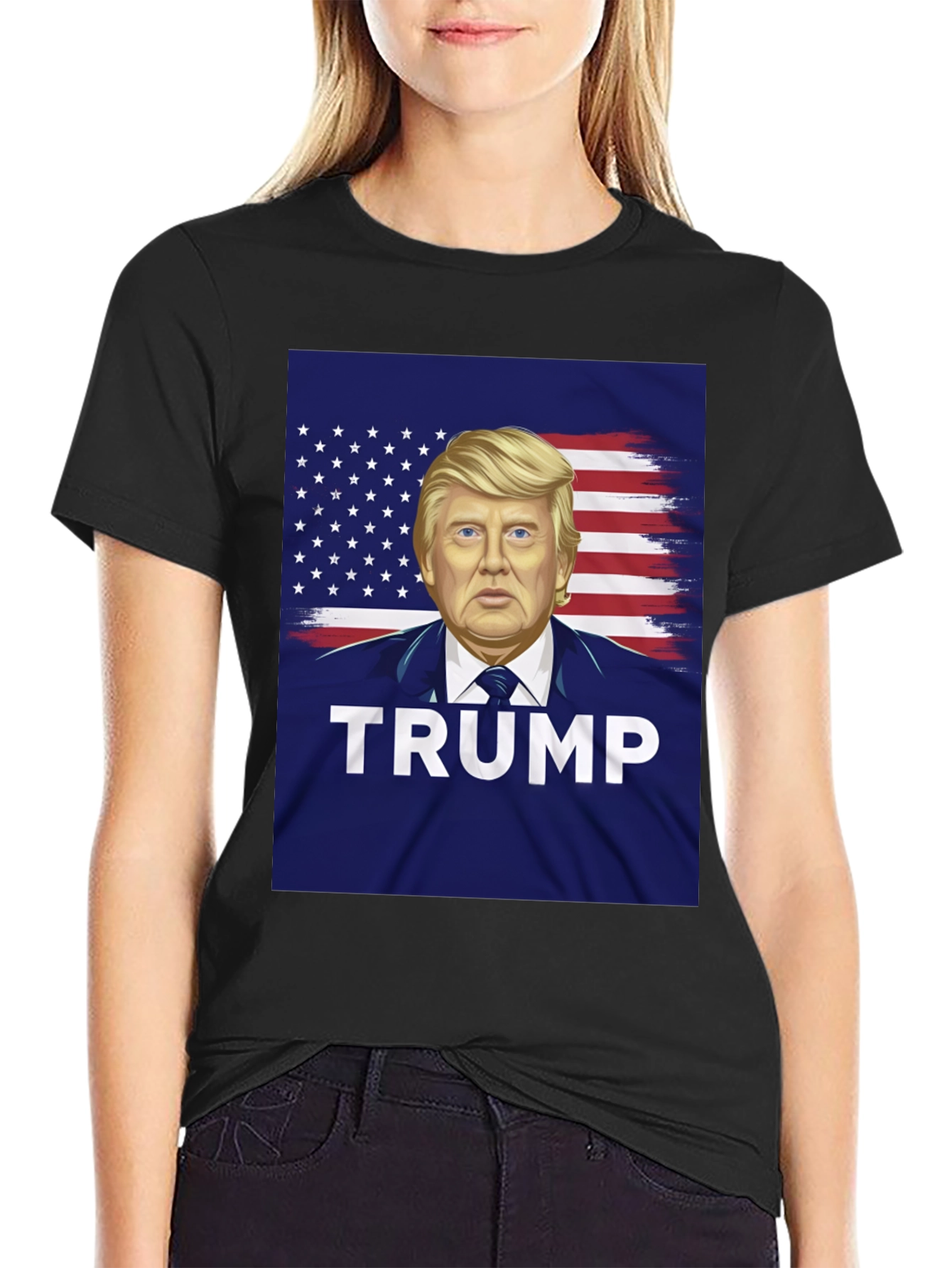 Trump American Flag T-Shirt