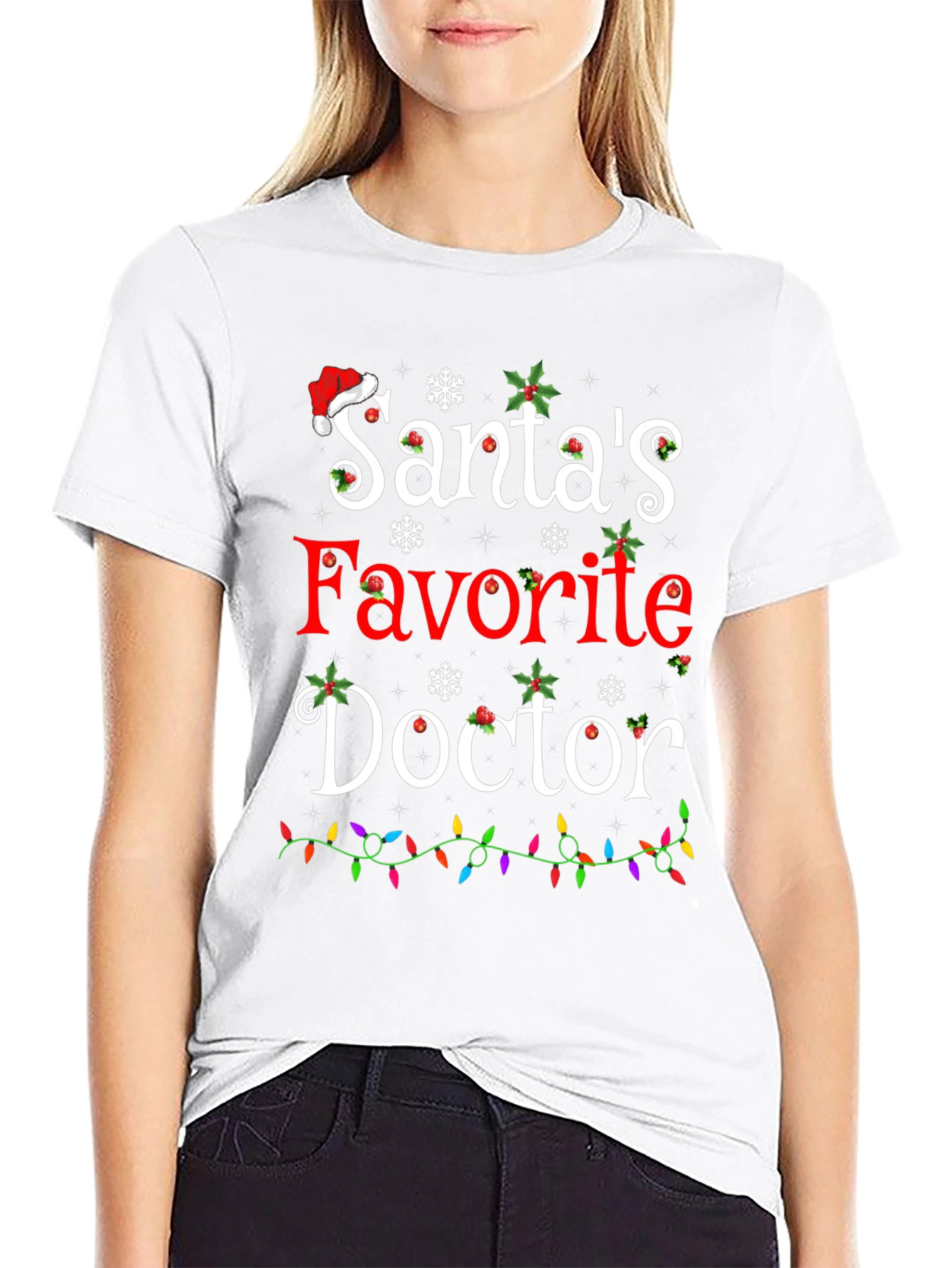Santas Favorite Doctor Christmas T-Shirt