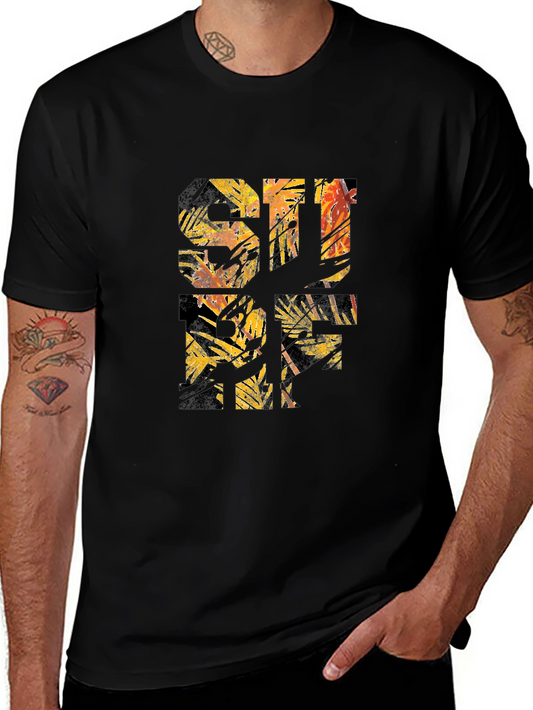 Surf Graphic Print Mens T-Shirt
