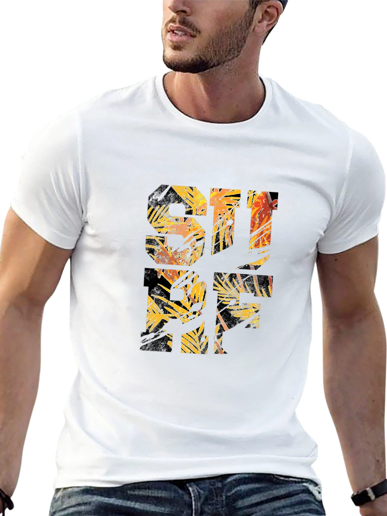 Surf Graphic Print Mens T-Shirt