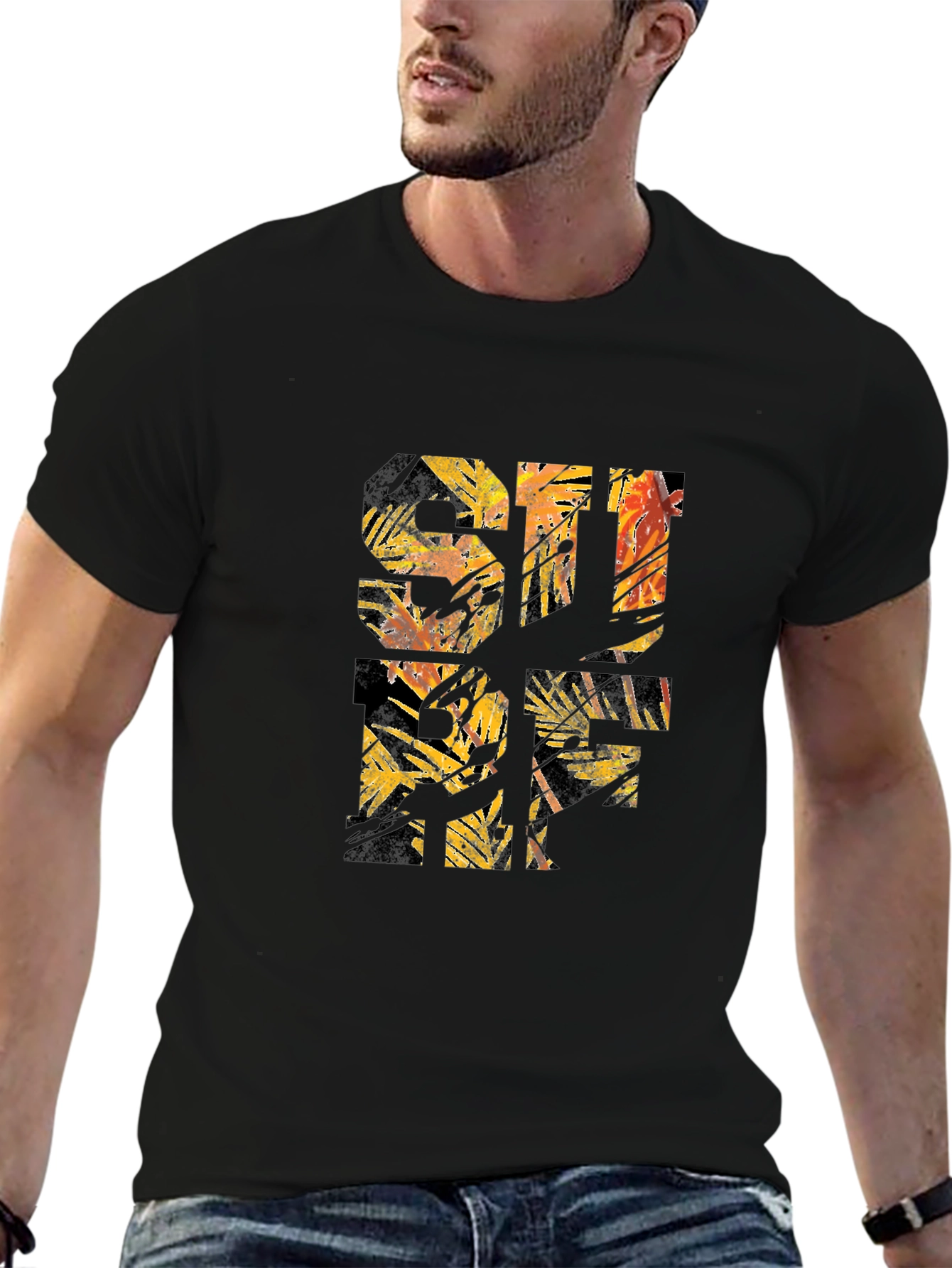 Surf Graphic Print Mens T-Shirt