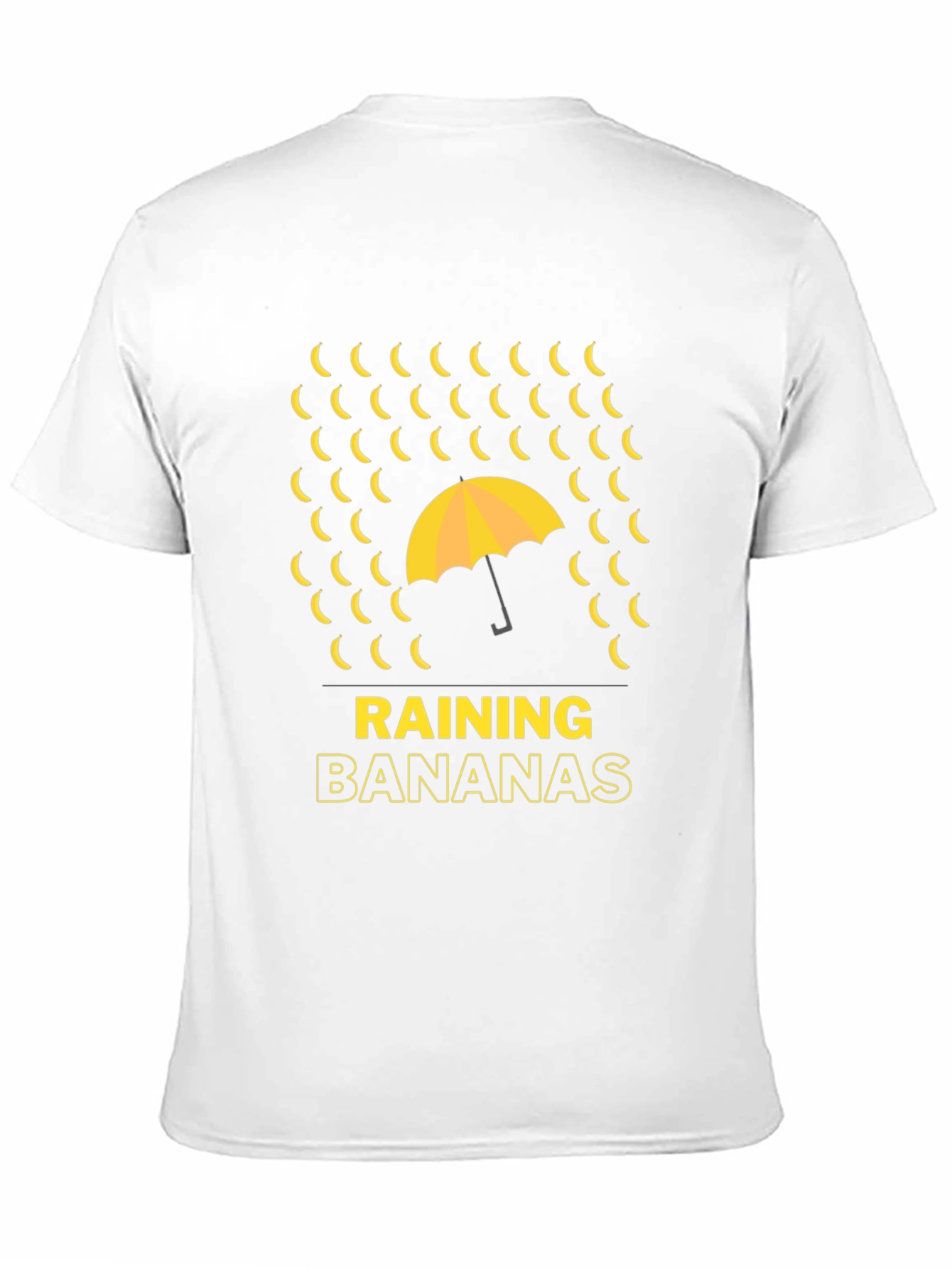 Raining Bananas Graphic Tee - Funny Novelty Shirt