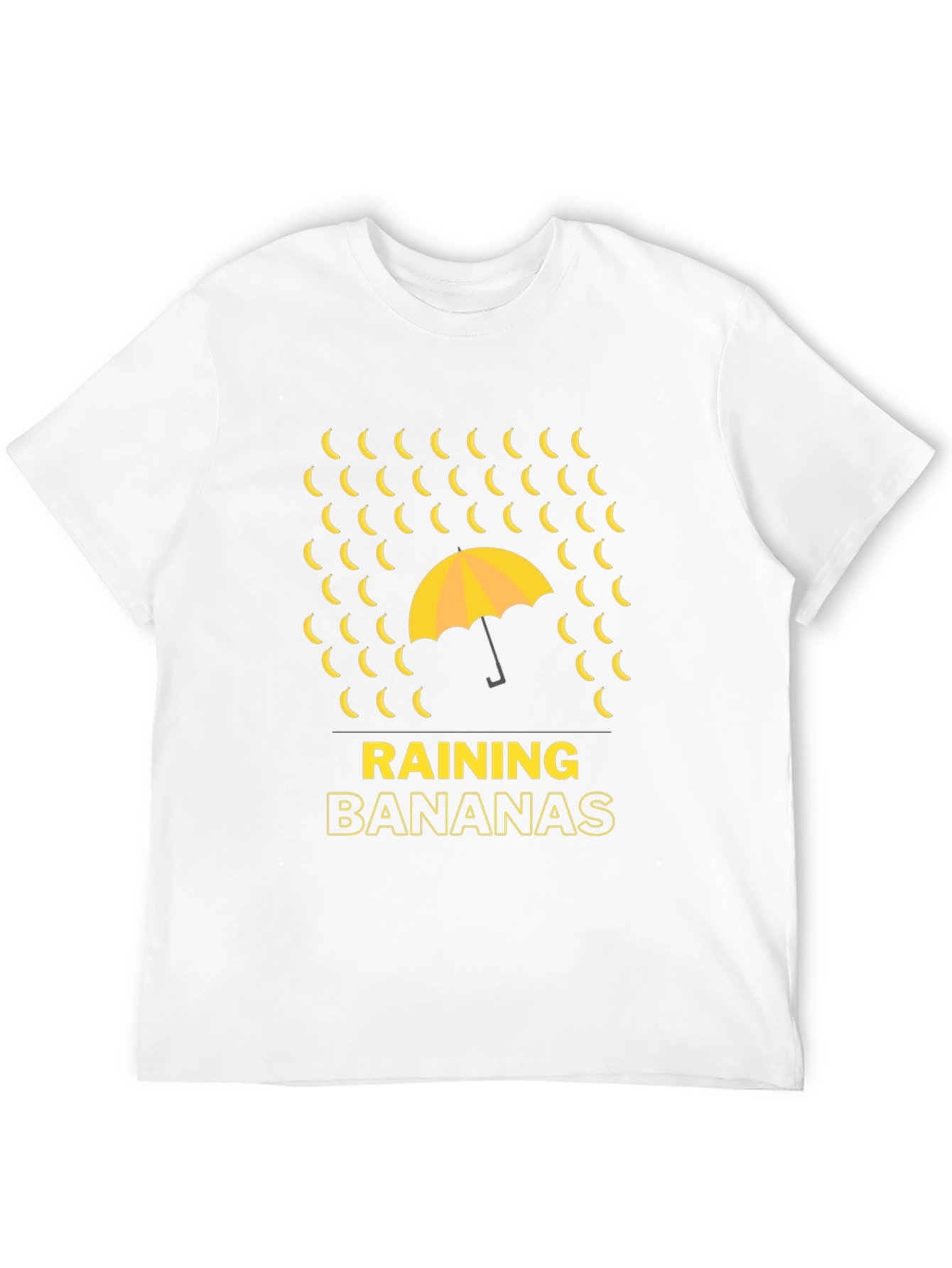 Raining Bananas Graphic Tee - Funny Novelty Shirt