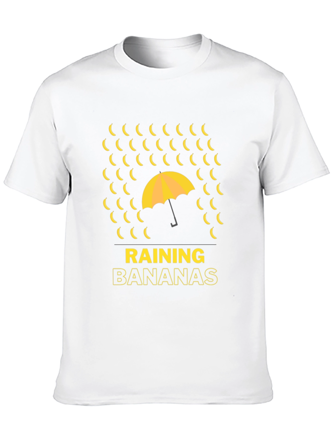 Raining Bananas Graphic Tee - Funny Novelty Shirt