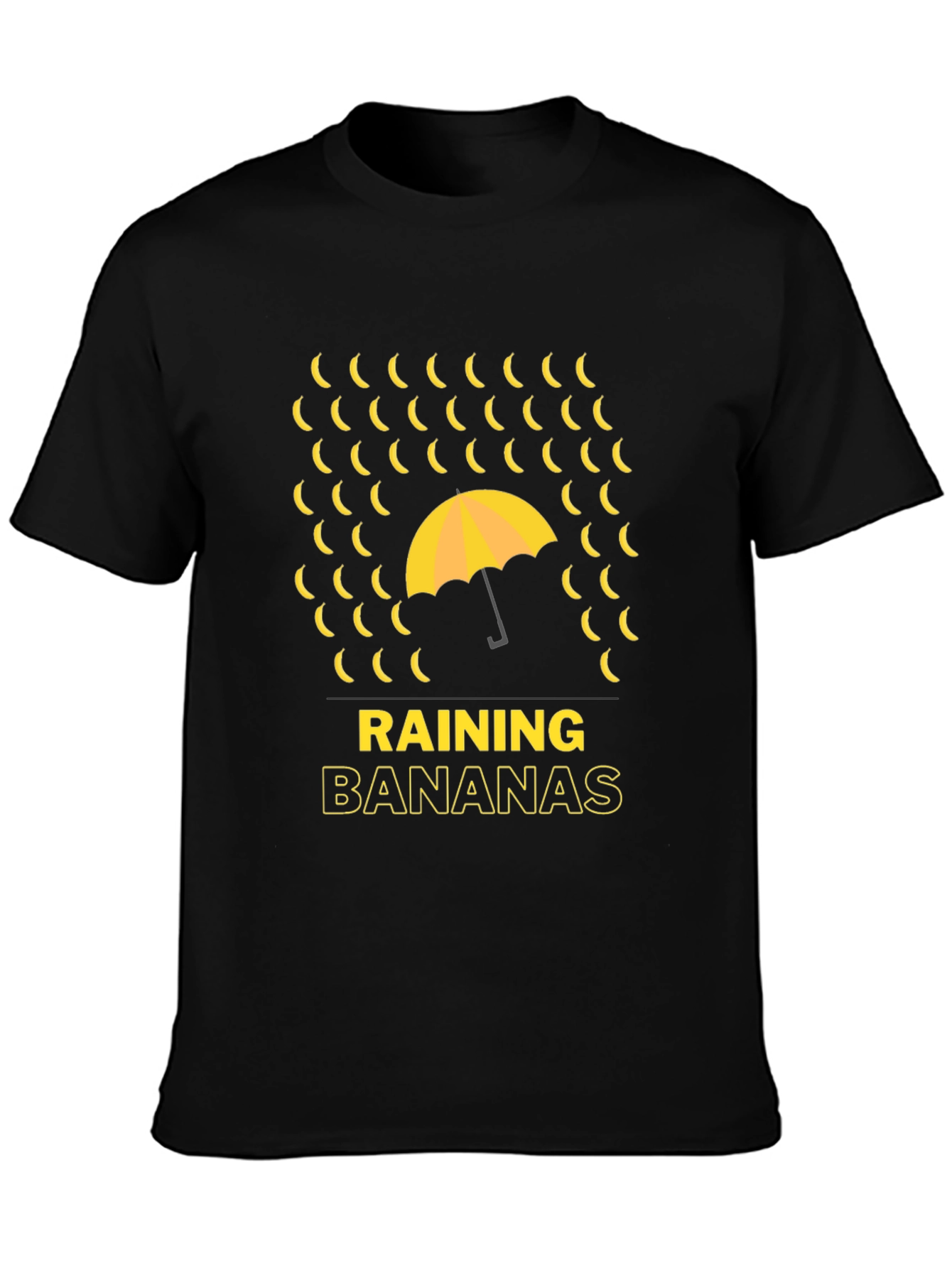 Raining Bananas Graphic Tee - Funny Novelty Shirt