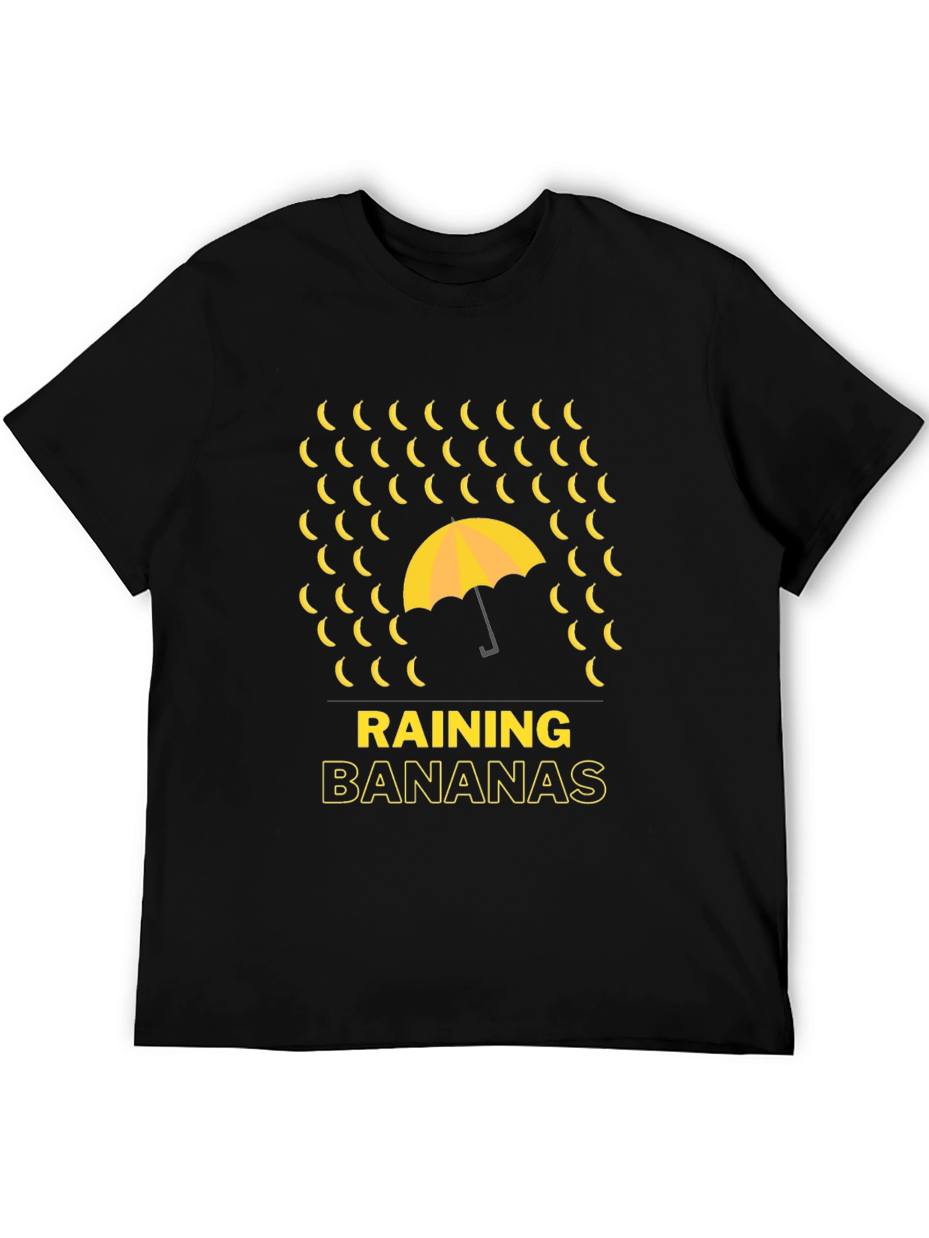 Raining Bananas Graphic Tee - Funny Novelty Shirt