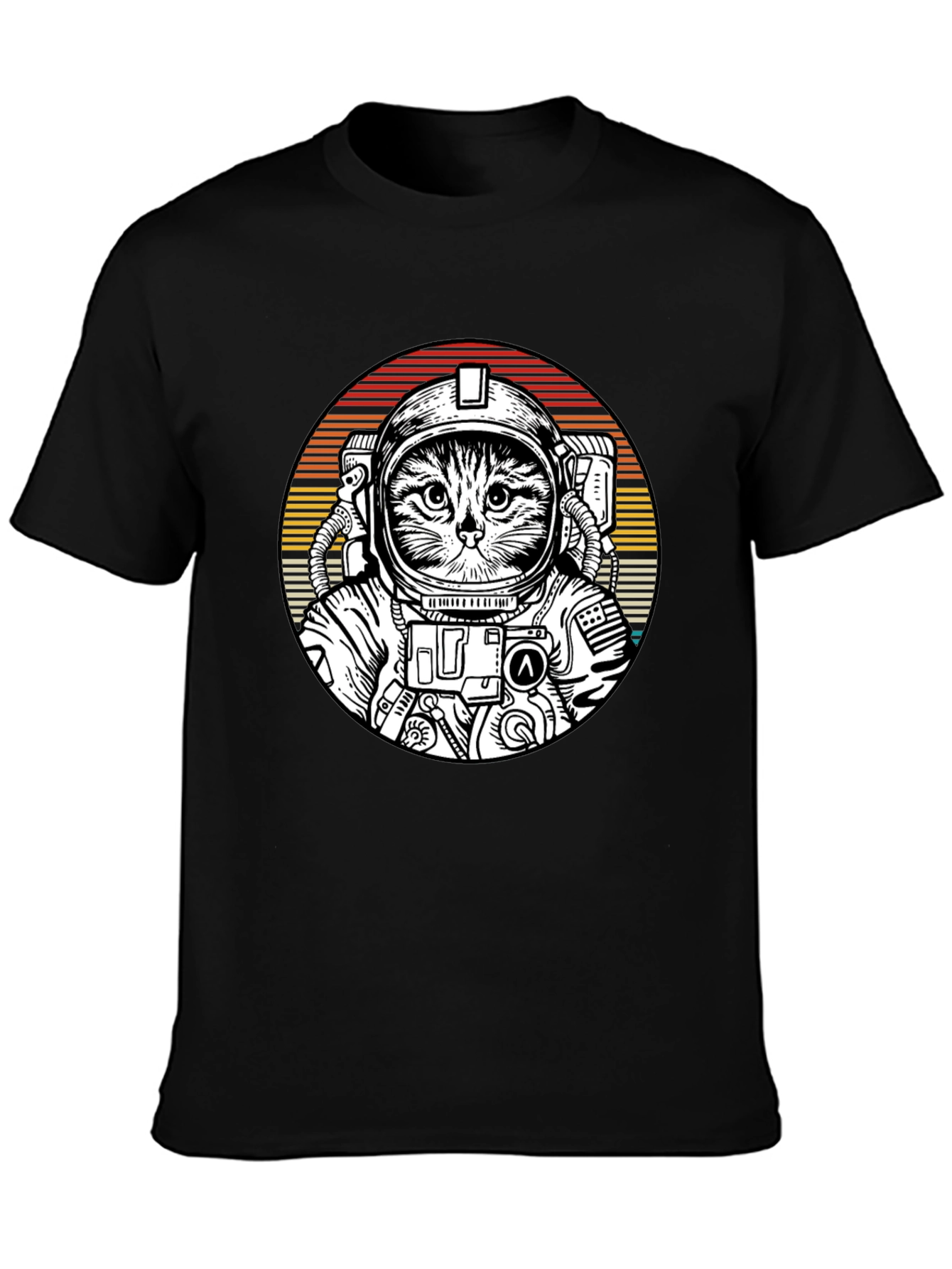 Cat Astronaut Graphic Tee - Space Kitty T-Shirt