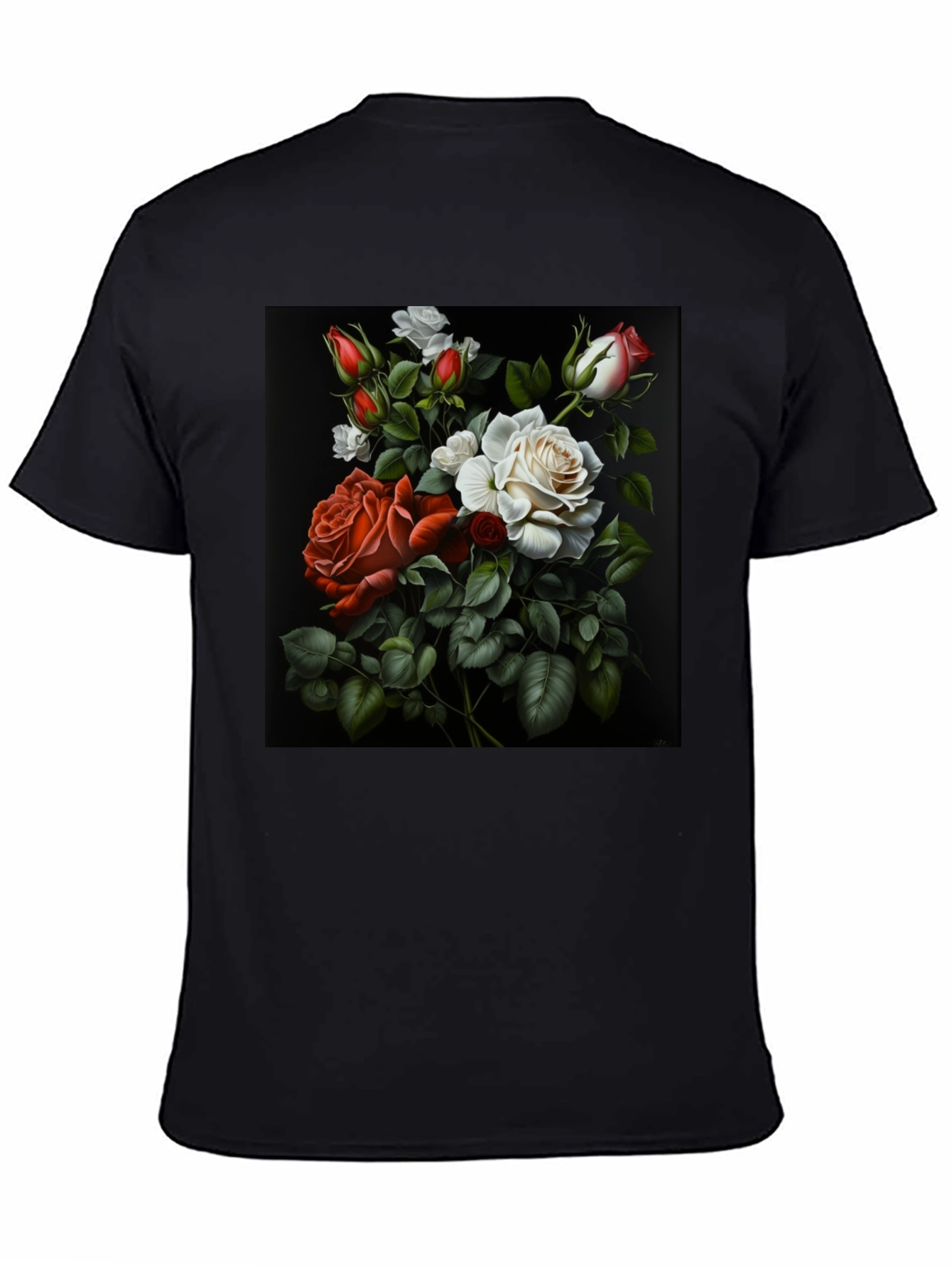 Floral Roses Graphic T-Shirt - Elegant Design