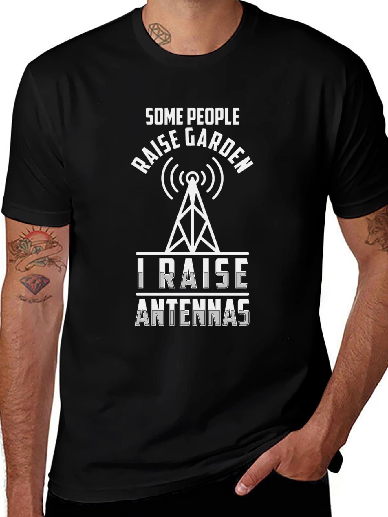 Raise Antennas T-Shirt - Ham Radio Operator Tee
