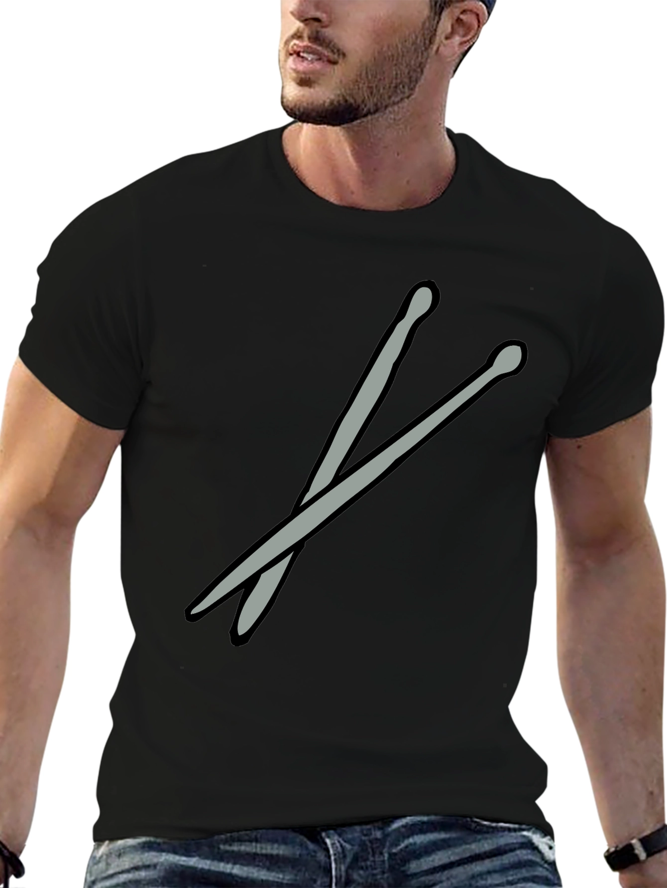 Drumsticks Graphic Tee - Musician Casual Wear