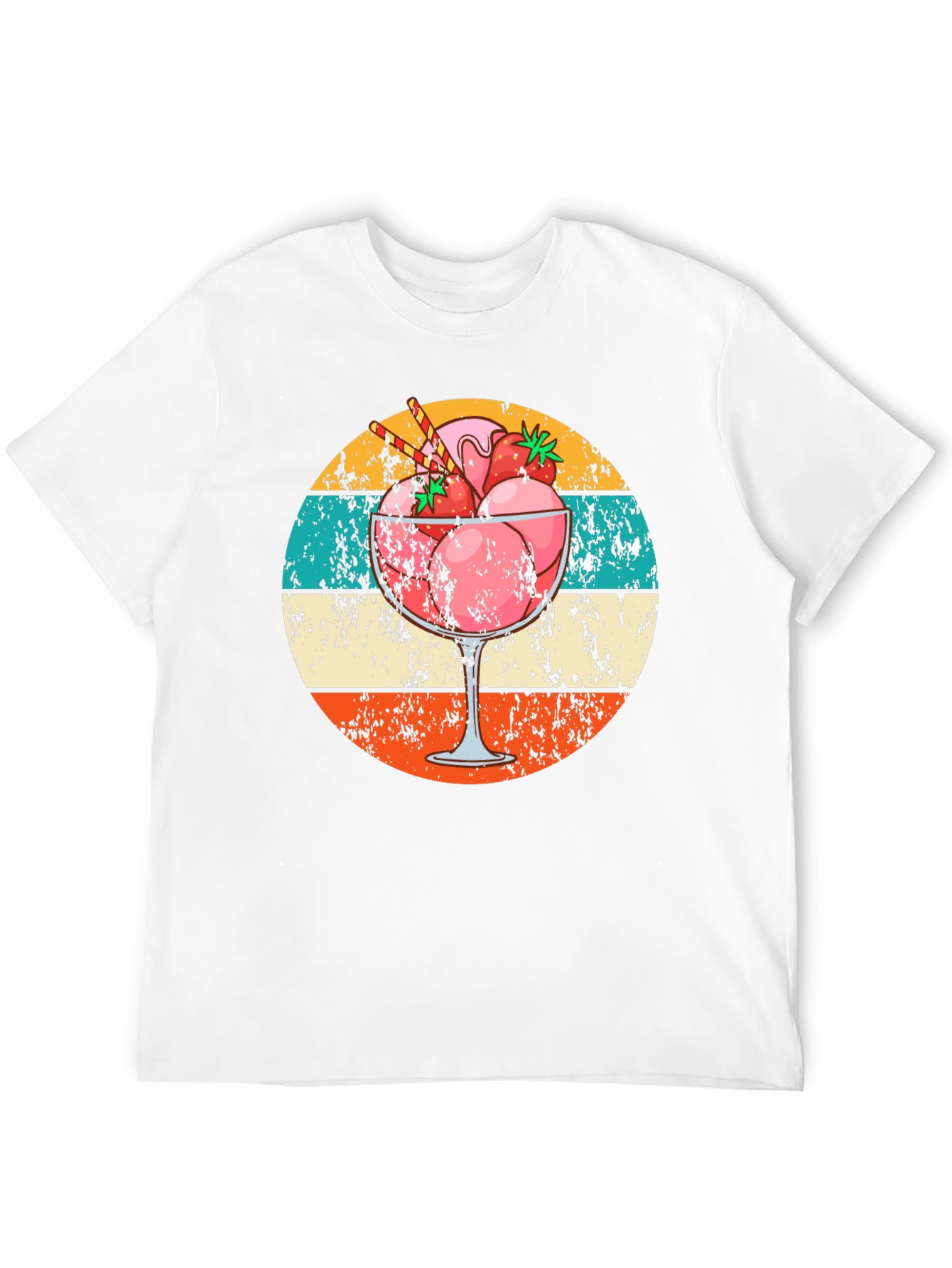 Retro Strawberry Sundae Graphic Tee