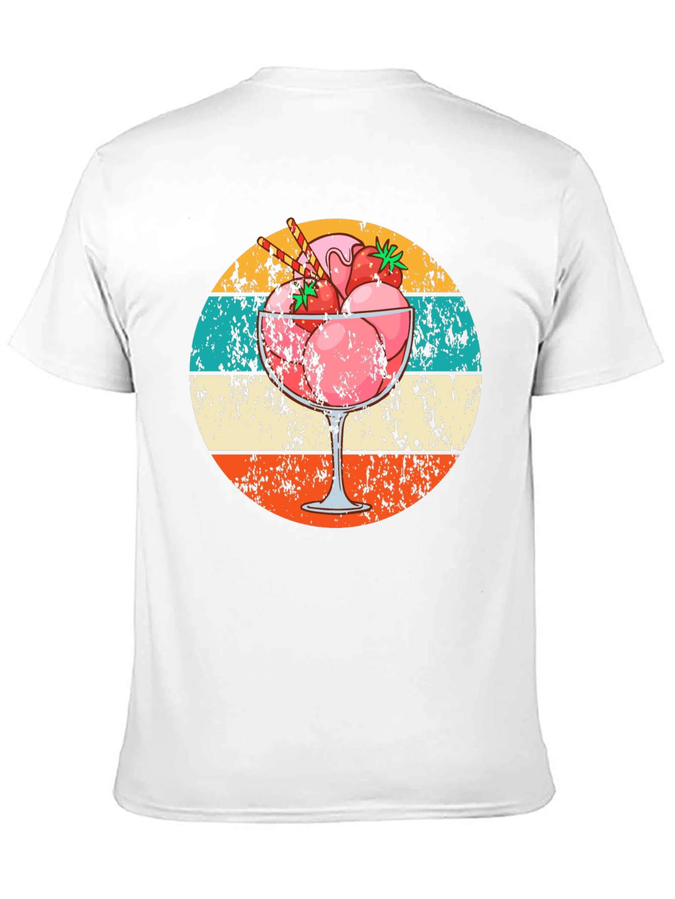Retro Strawberry Sundae Graphic Tee