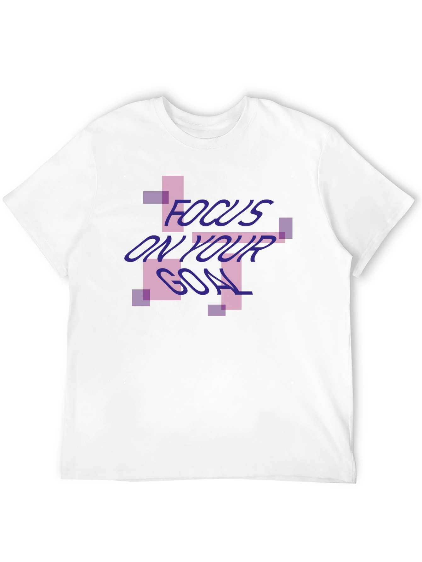 Focus On Your Goal Black Graphic Tee