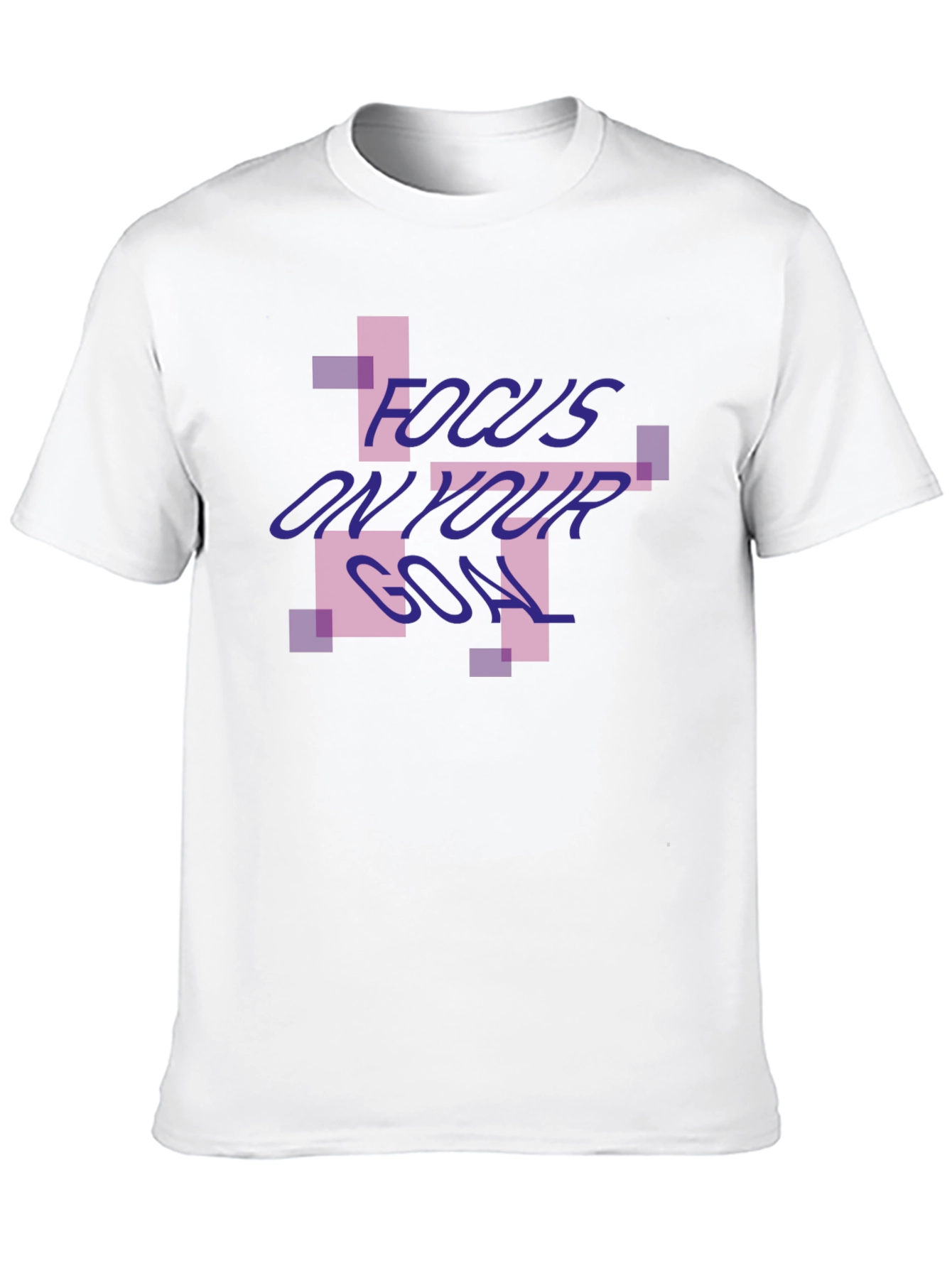 Focus On Your Goal Black Graphic Tee