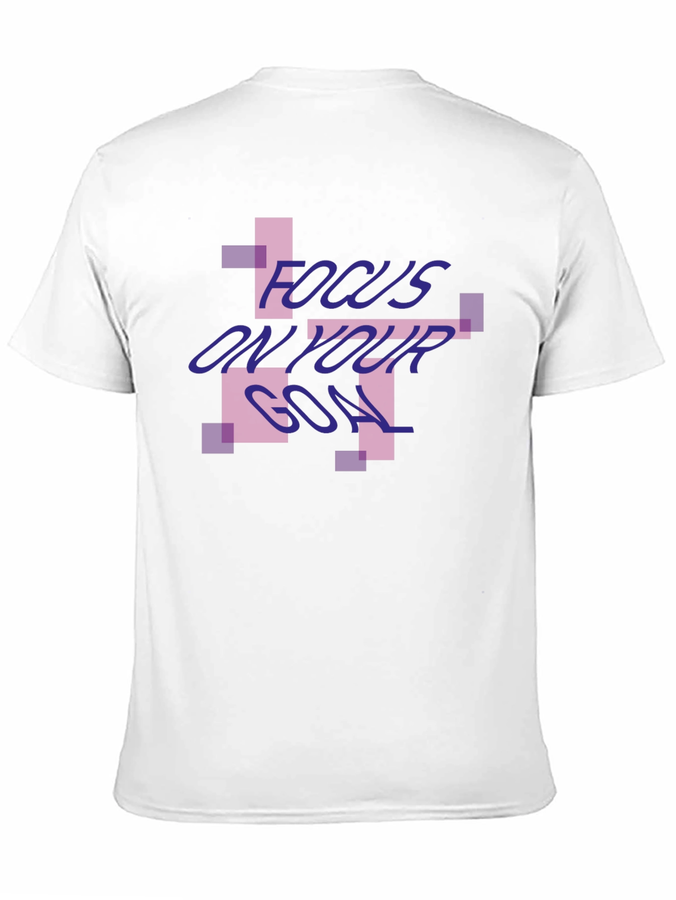 Focus On Your Goal Black Graphic Tee