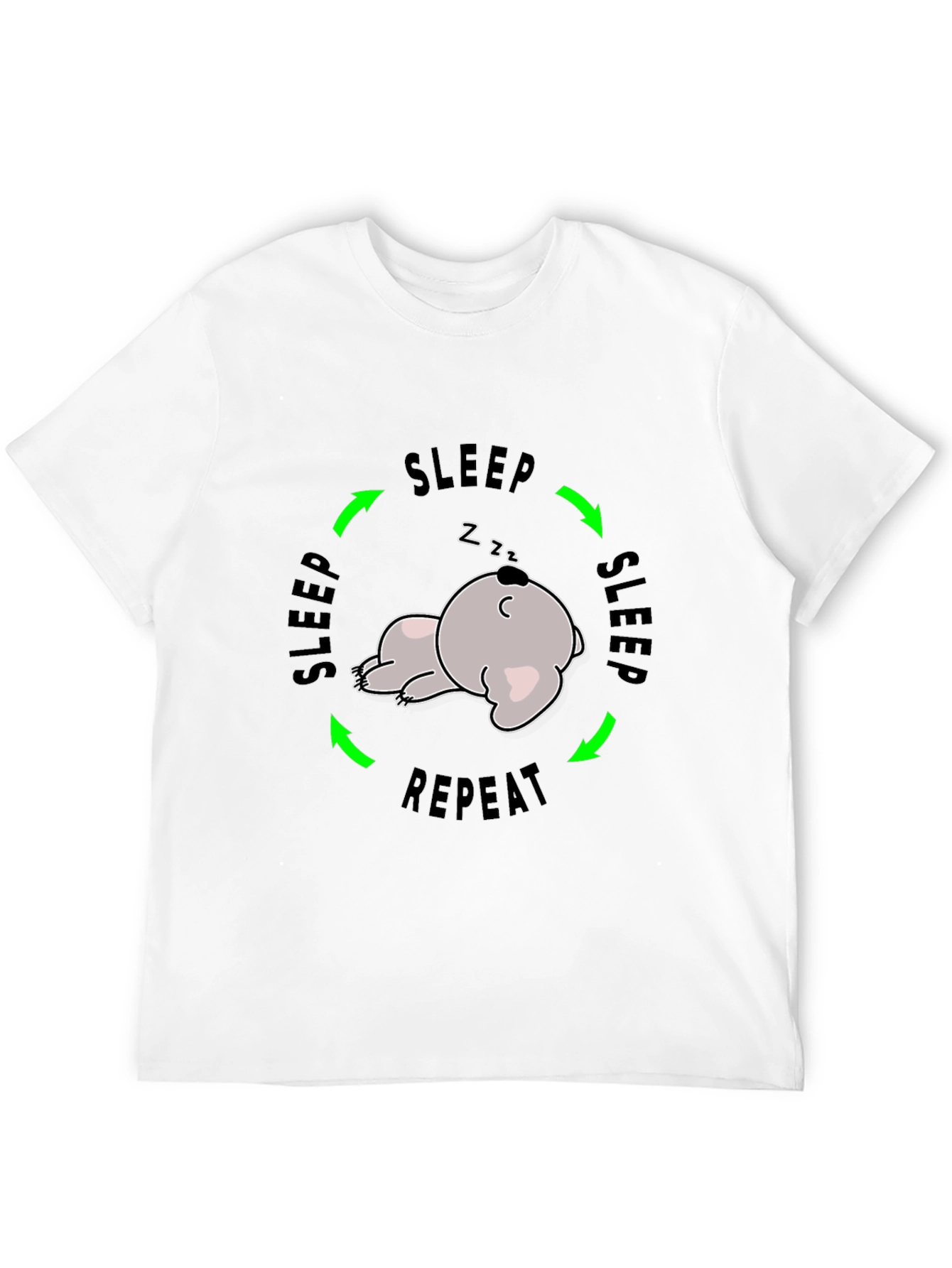 Sleep Repeat Funny Graphic T-Shirt