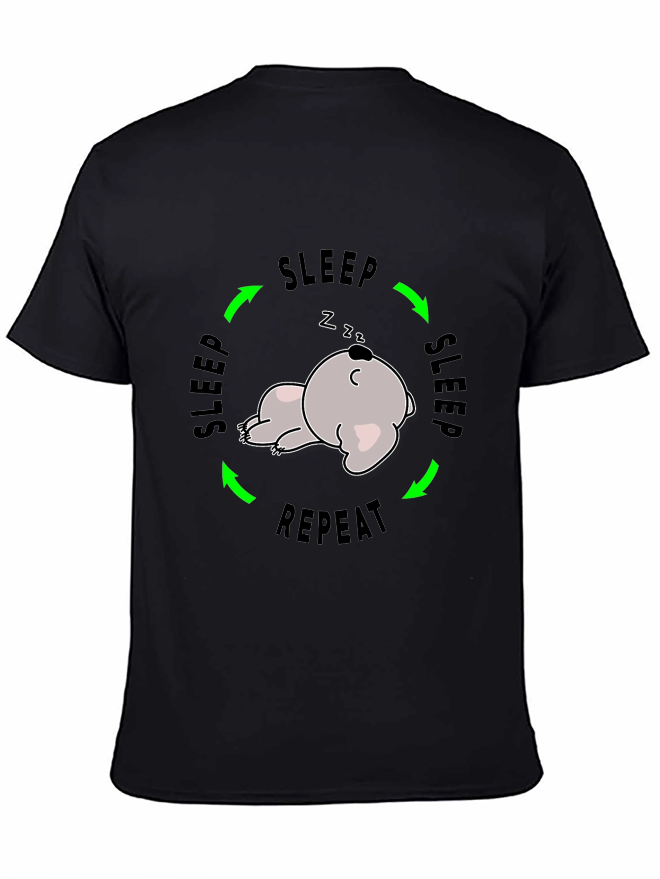 Sleep Repeat Funny Graphic T-Shirt