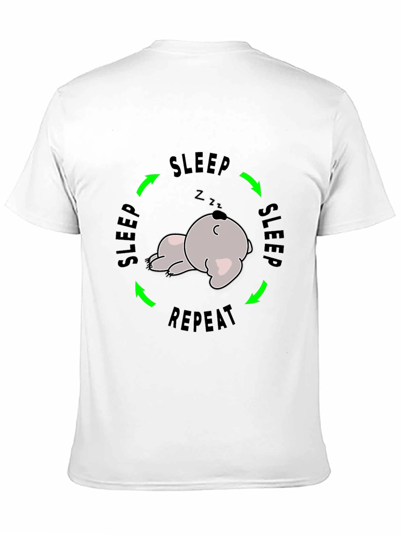 Sleep Repeat Funny Graphic T-Shirt