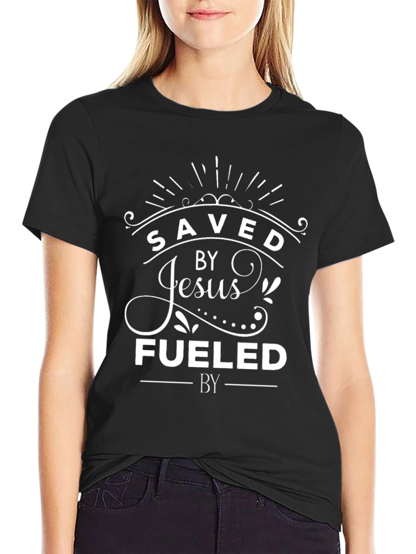 Saved by Jesus Fueled T-Shirt - Christian Apparel