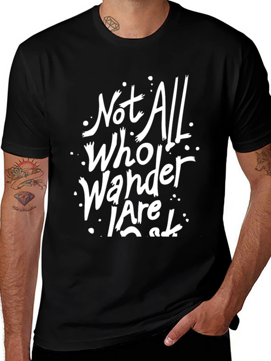 Wanderlust Graphic Tee - Not All Who Wander Are Lost