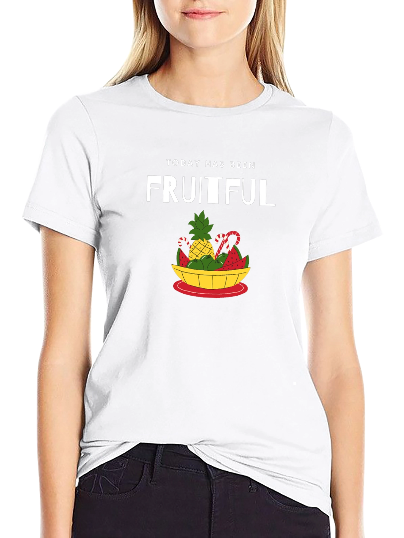 Fruitful Day Graphic T-Shirt - Black Cotton Tee