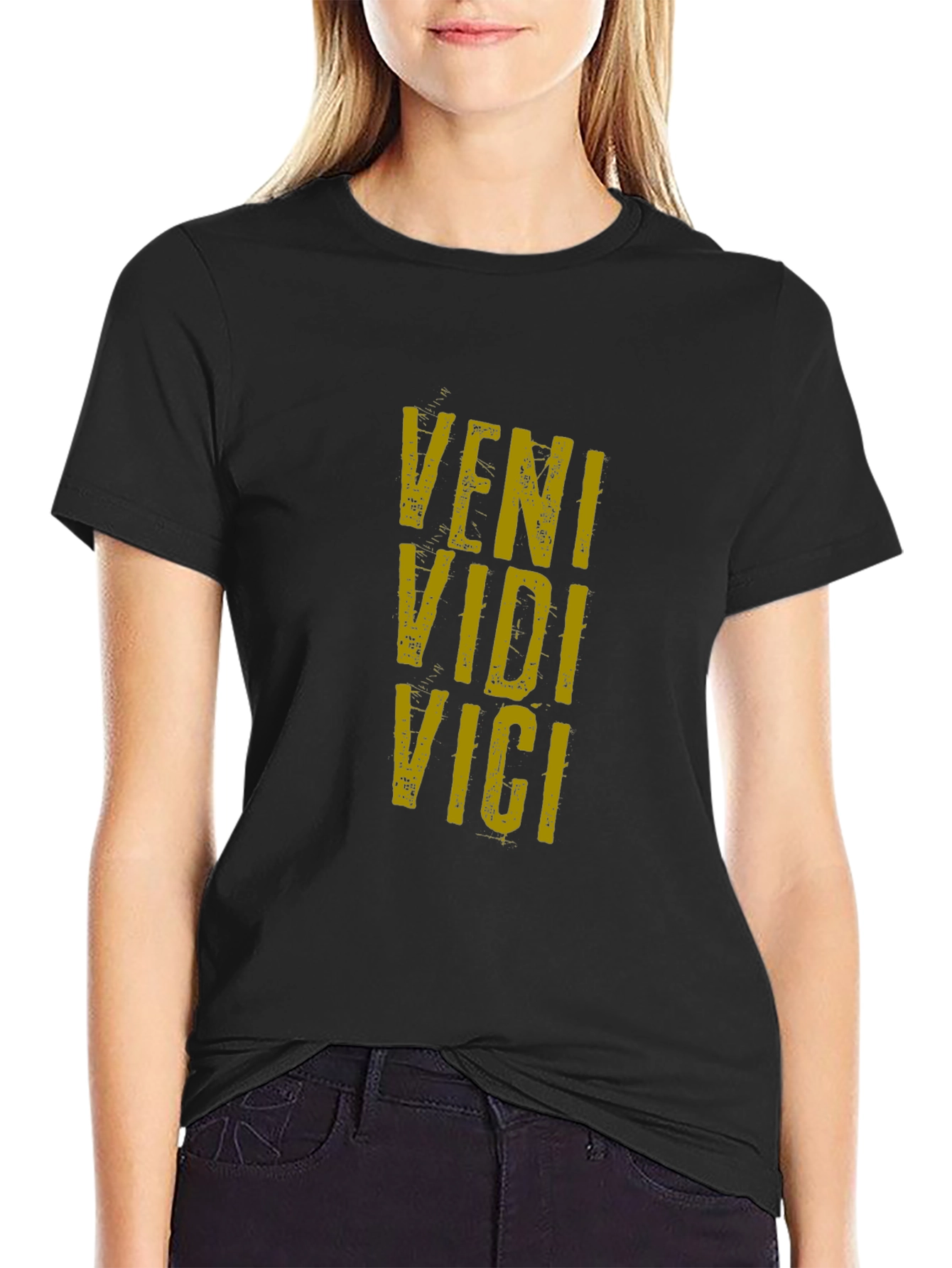 Veni Vidi Vici Graphic Tee - Classic Black