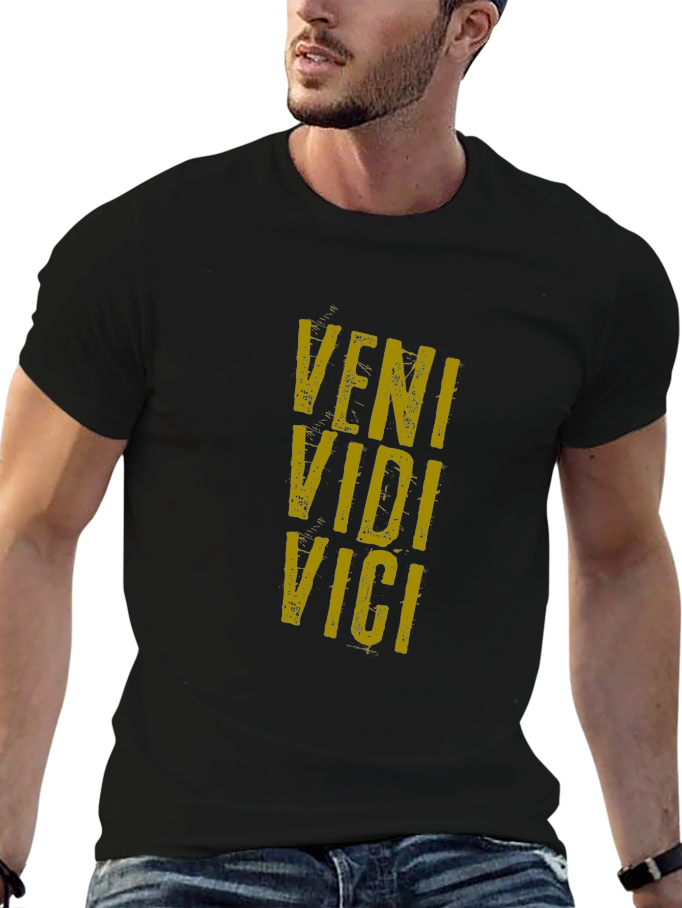 Veni Vidi Vici Graphic Tee - Classic Black