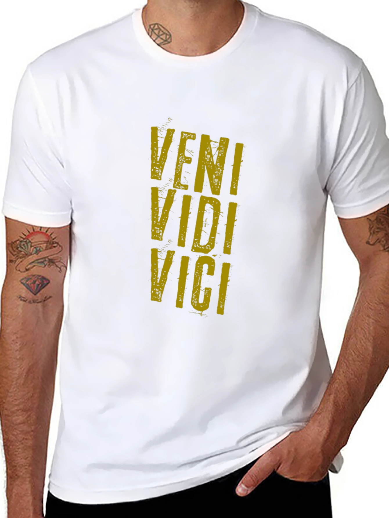 Veni Vidi Vici Graphic Tee - Classic Black