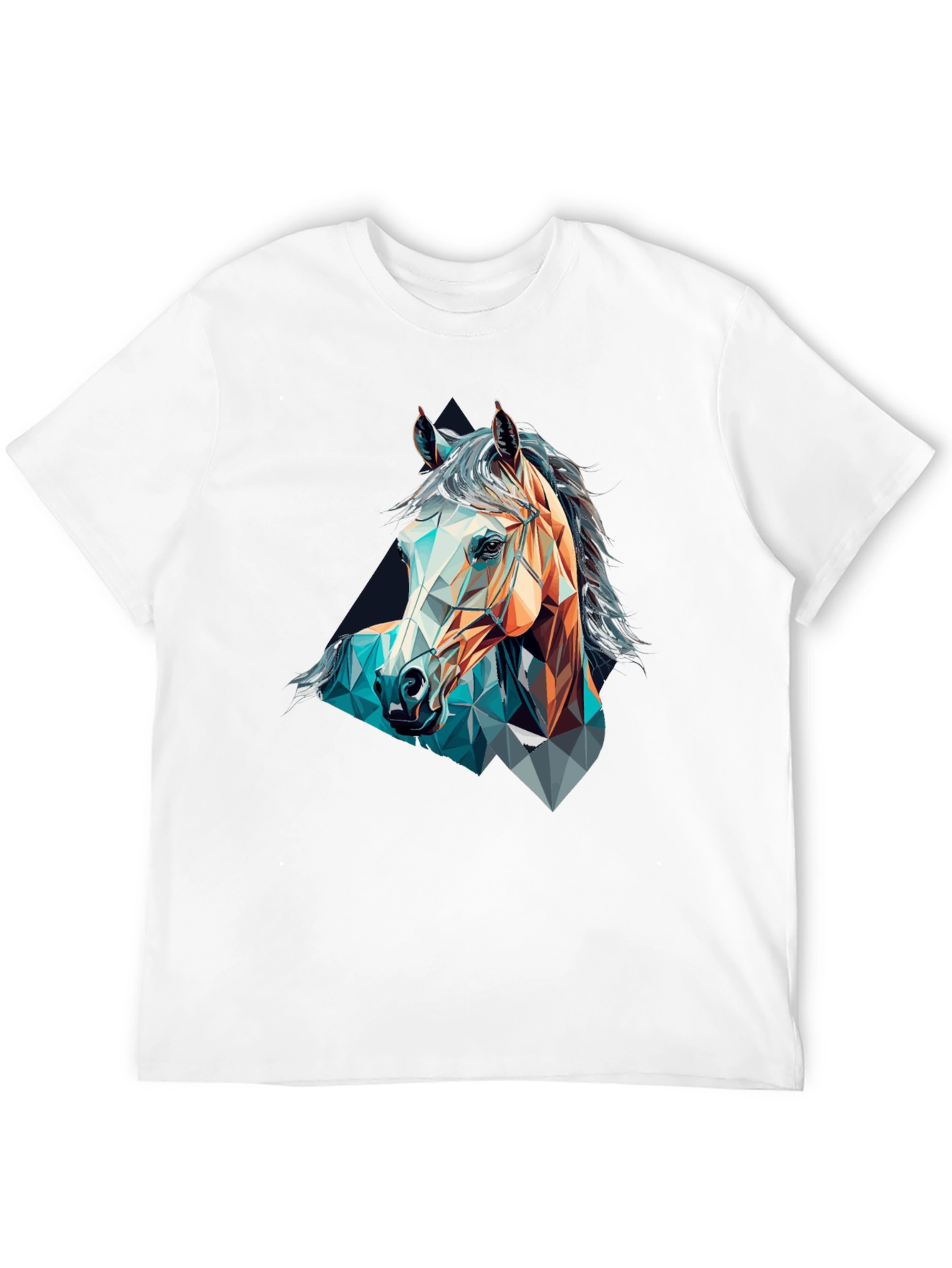 Geometric Horse Graphic T-Shirt