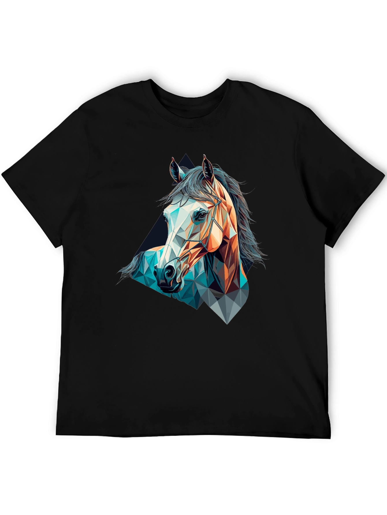 Geometric Horse Graphic T-Shirt