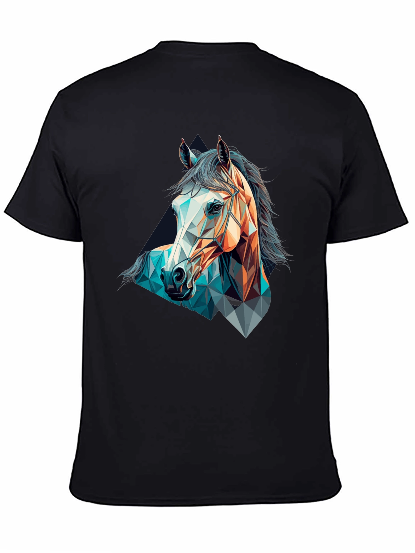 Geometric Horse Graphic T-Shirt