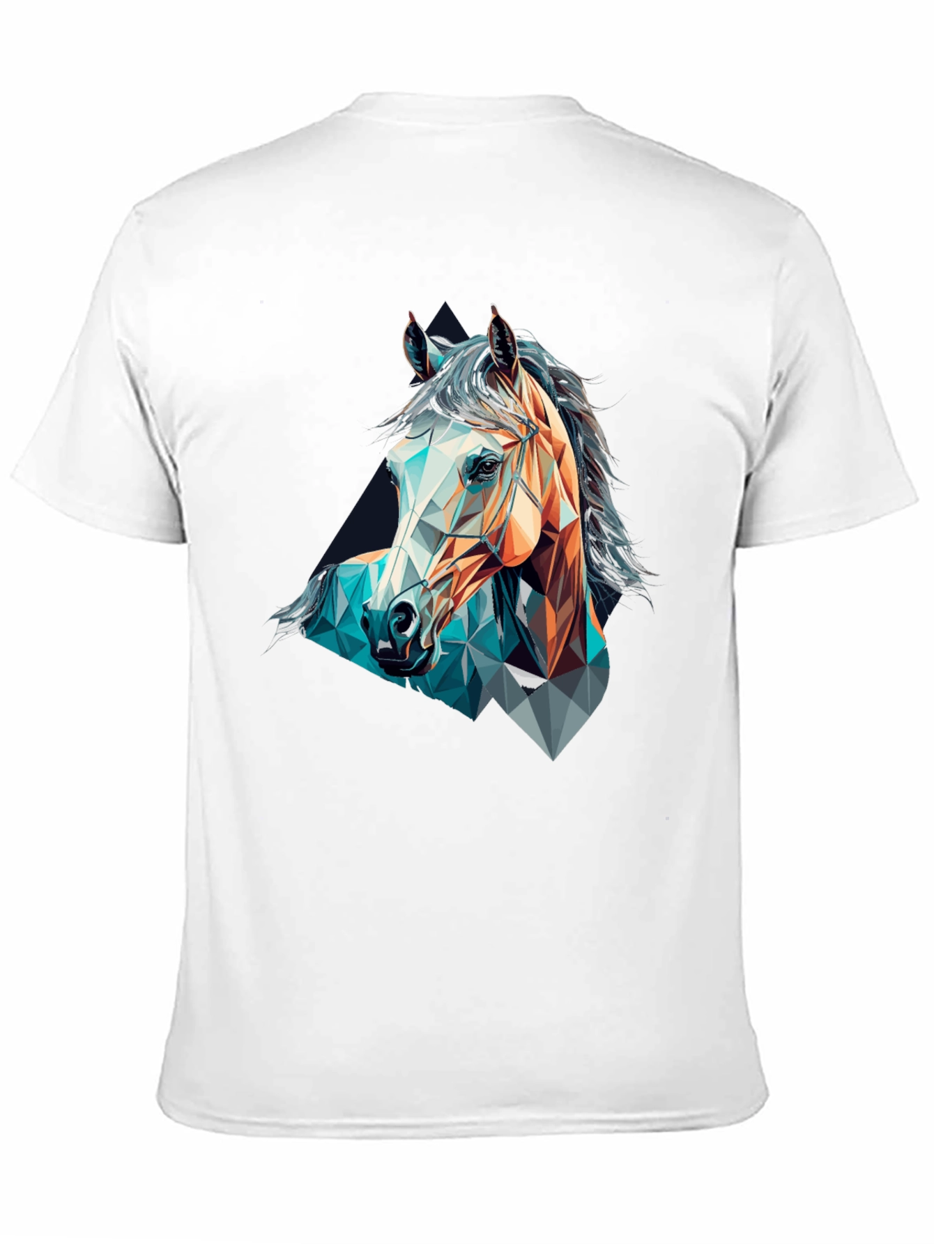 Geometric Horse Graphic T-Shirt