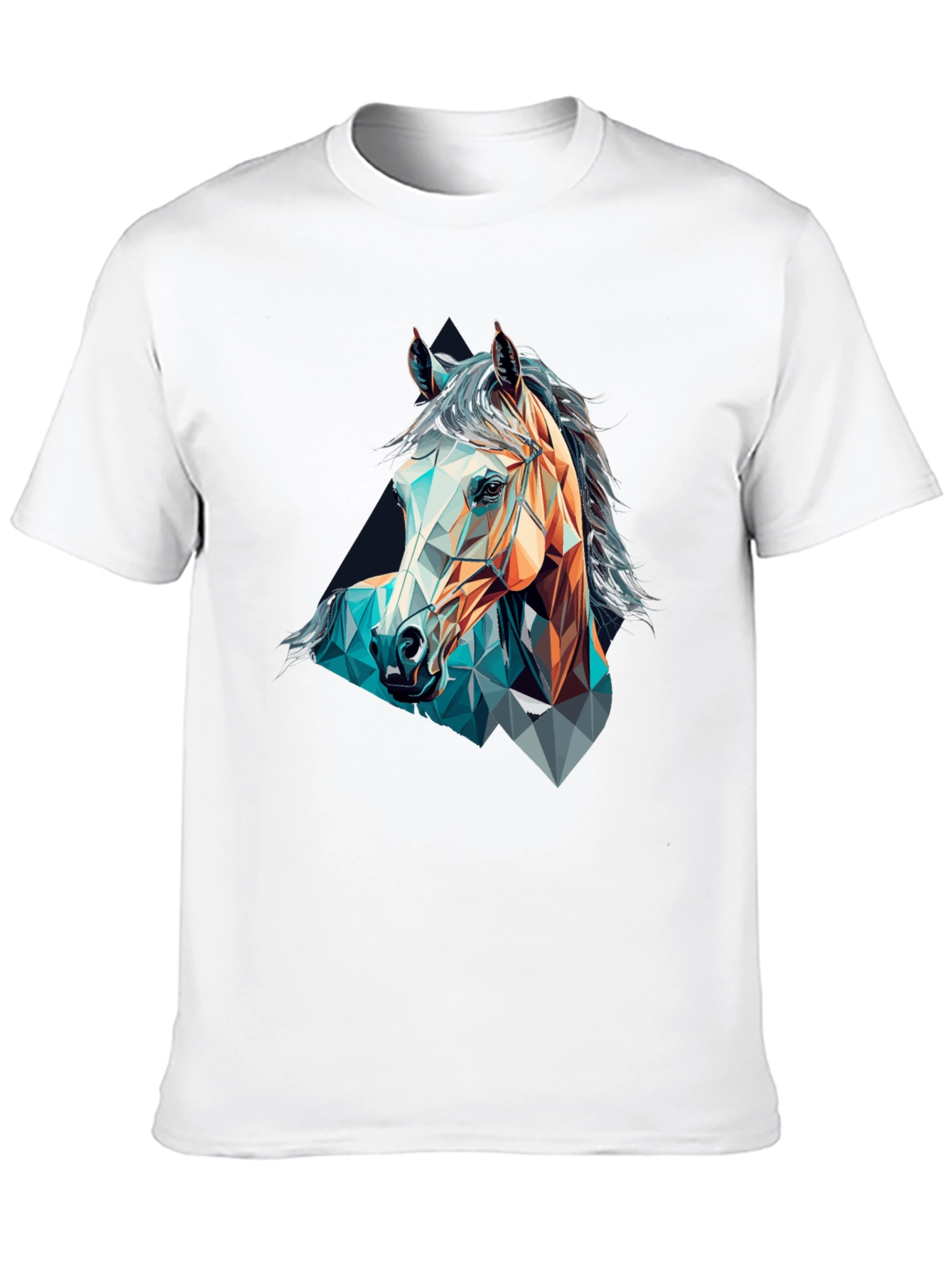 Geometric Horse Graphic T-Shirt